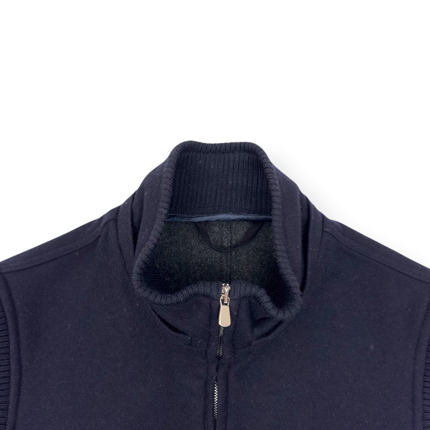 THOM SWEENEY BESPOKE WOOL GILET NAVY 50 / M