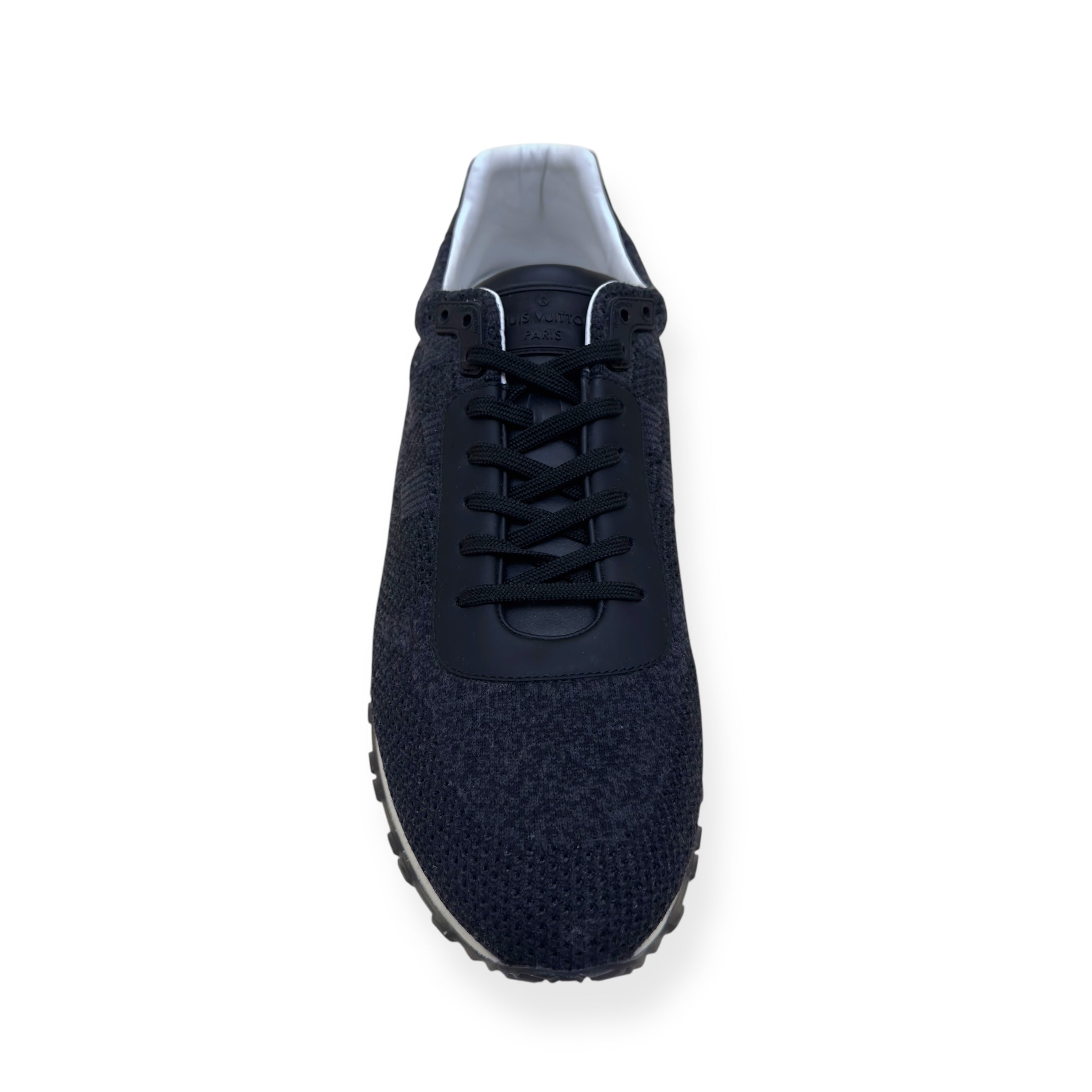 LOUIS VUITTON DAMIER MESH RUN AWAY SNEAKER BLACK UK9.5