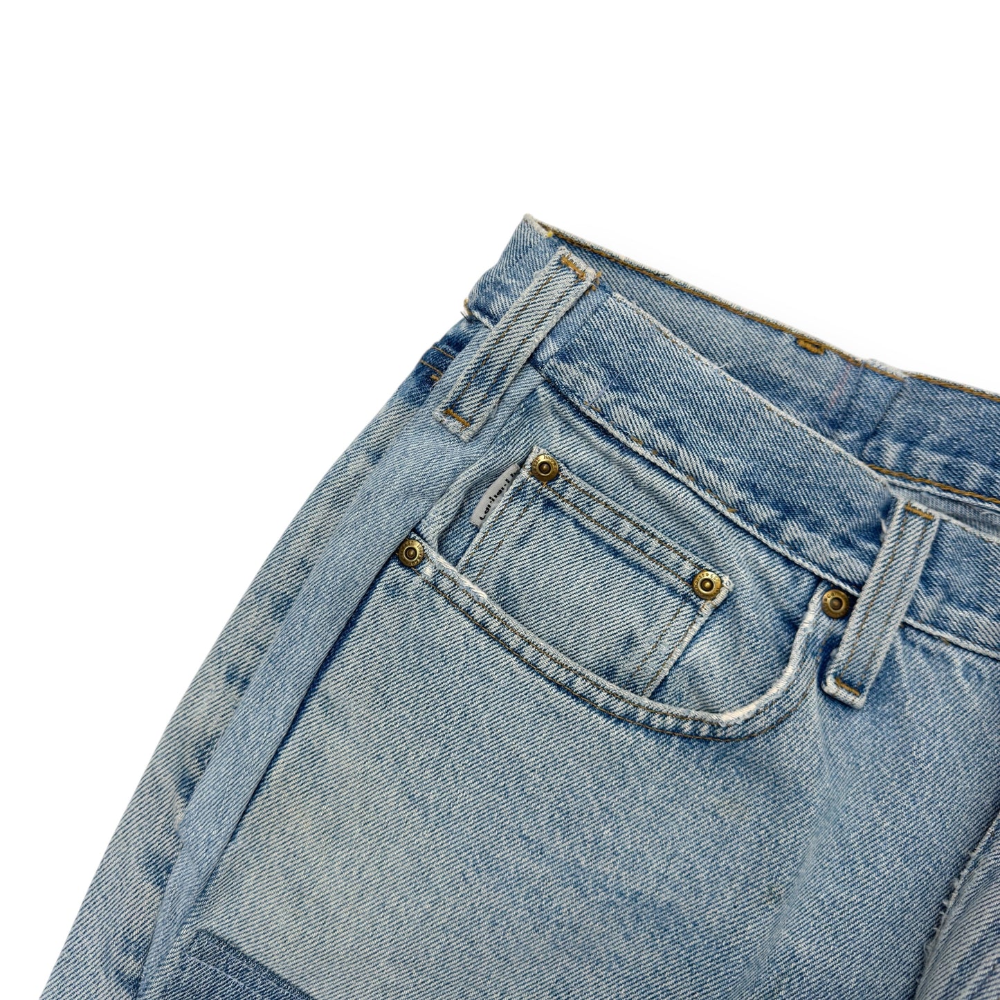 JEANIUS BAR ATELIER CUSTOM CARPENTER DENIM JEANS BLUE W36”