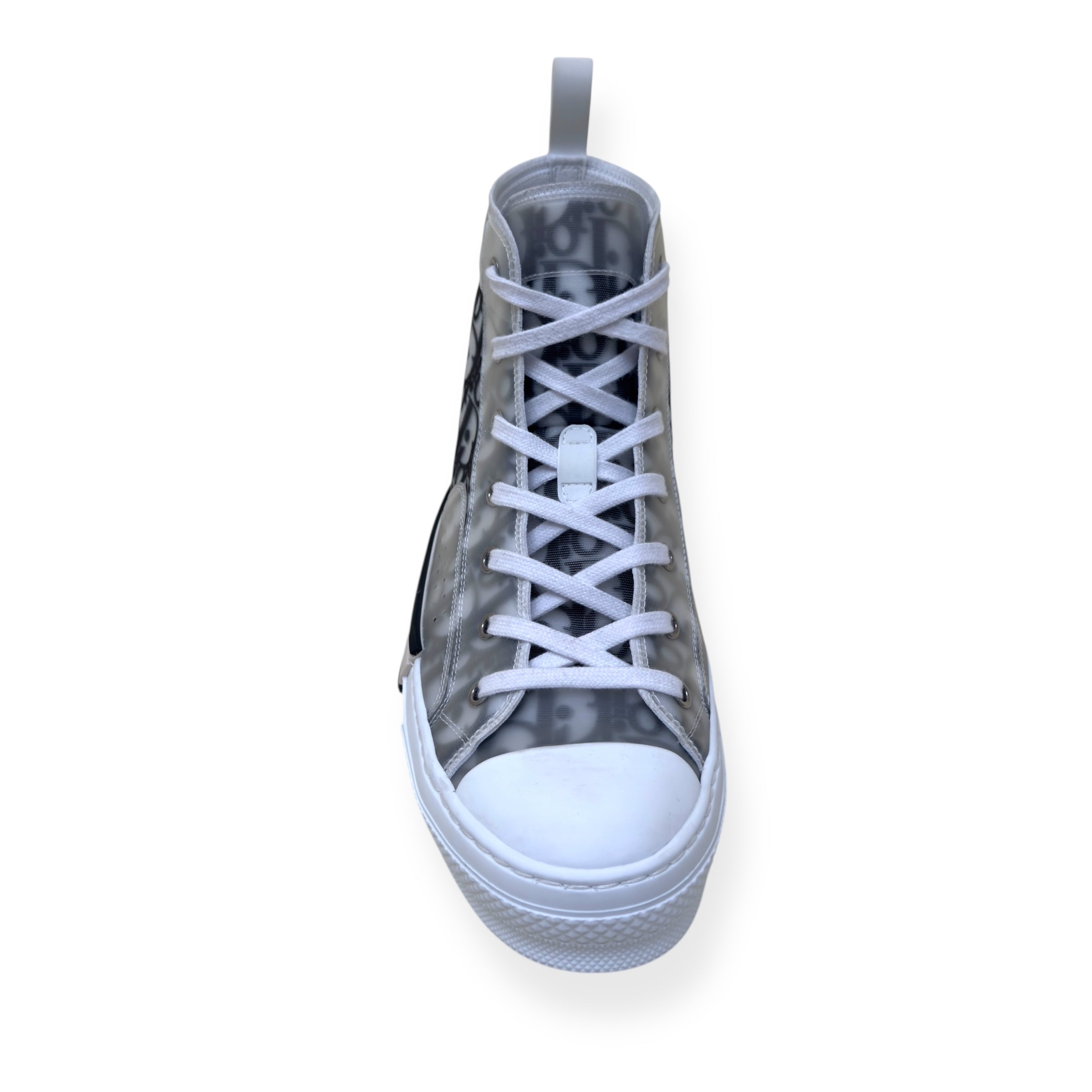 DIOR B23 OBLIQUE MONOGRAM HIGH-TOP SNEAKER BLACK / WHITE 43.5 / UK9.5