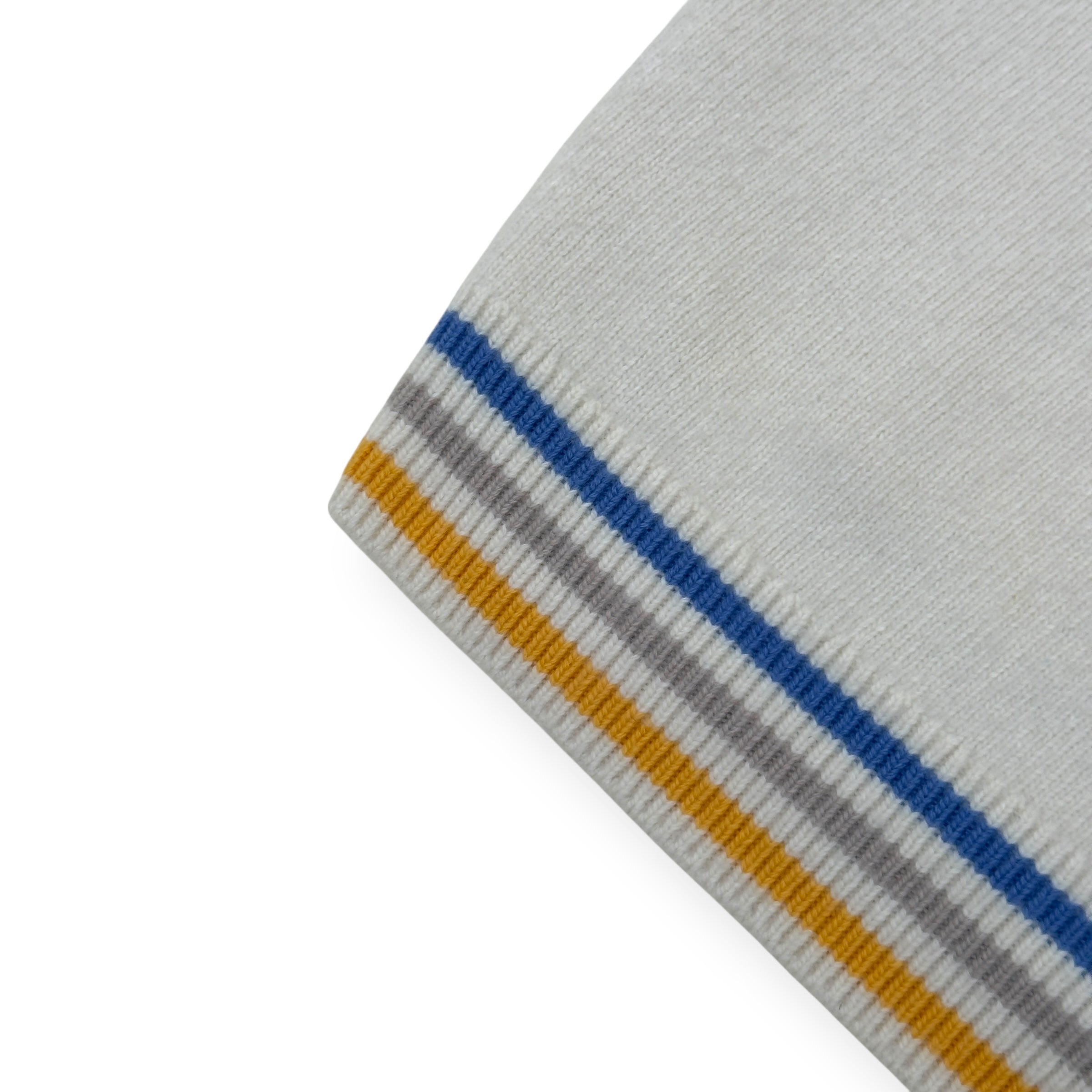 DIOR LOGO-KNIT WOOL VEST CREAM / MULTICOLOURED XL