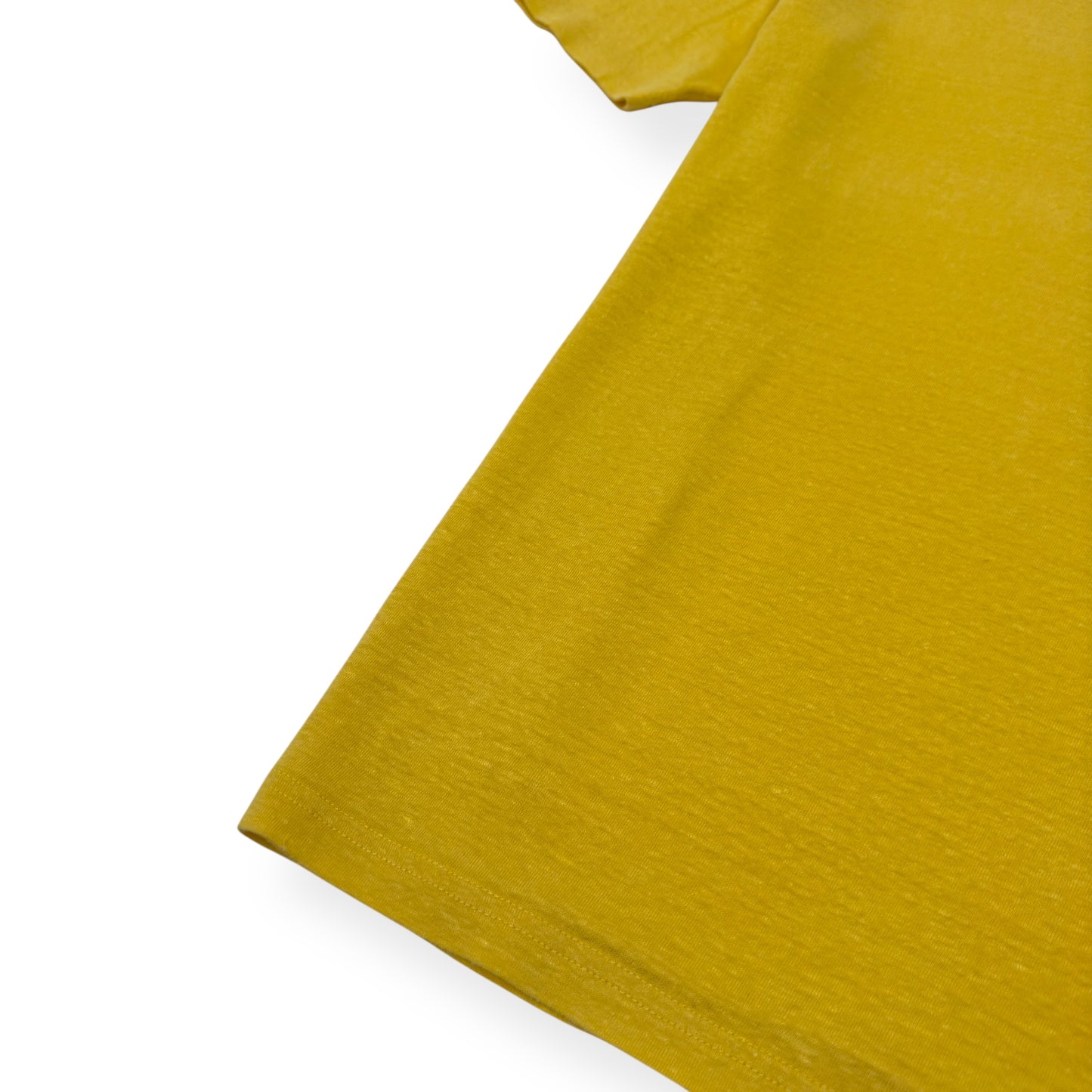 THOM SWEENEY LINEN T-SHIRT YELLOW L