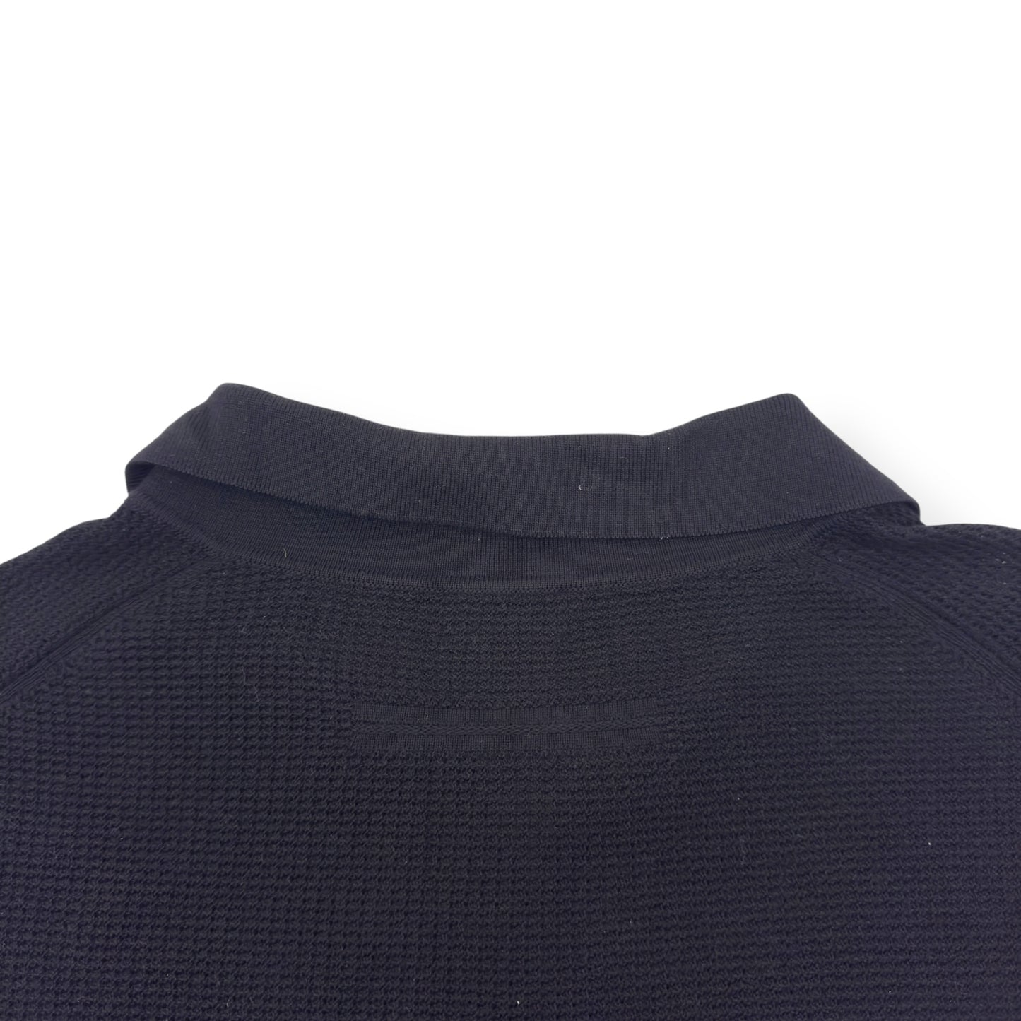ZEGNA PREMIUM COTTON POLO SHIRT BLACK 50 / M