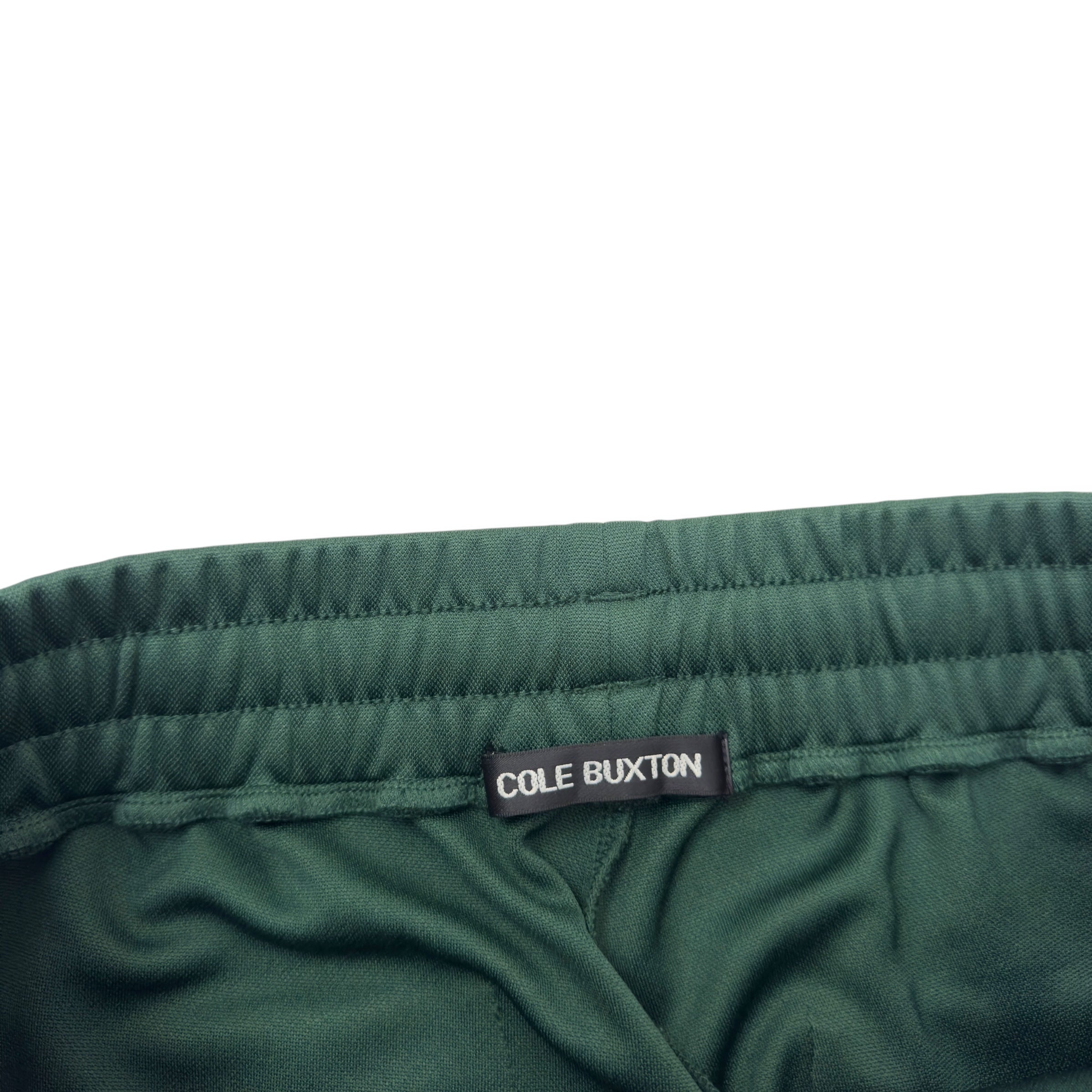 COLE BUXTON PIN STRIPE TRACK PANTS GREEN M