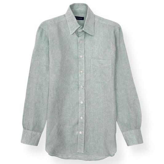 THOM SWEENEY LINEN SHIRT BLUE L