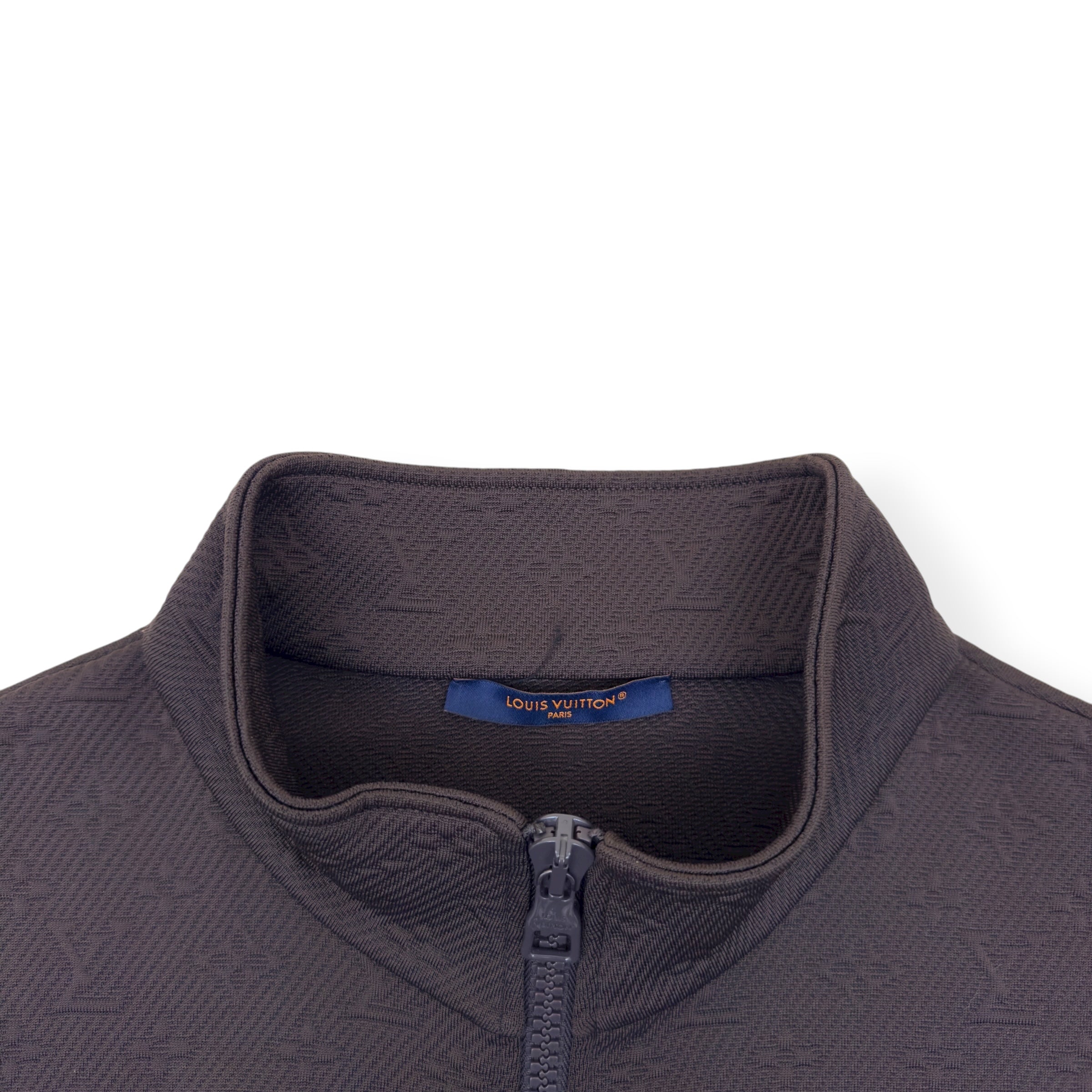 LOUIS VUITTON MONOGRAM FLEECE TRACKSUIT JACKET BROWN XXL
