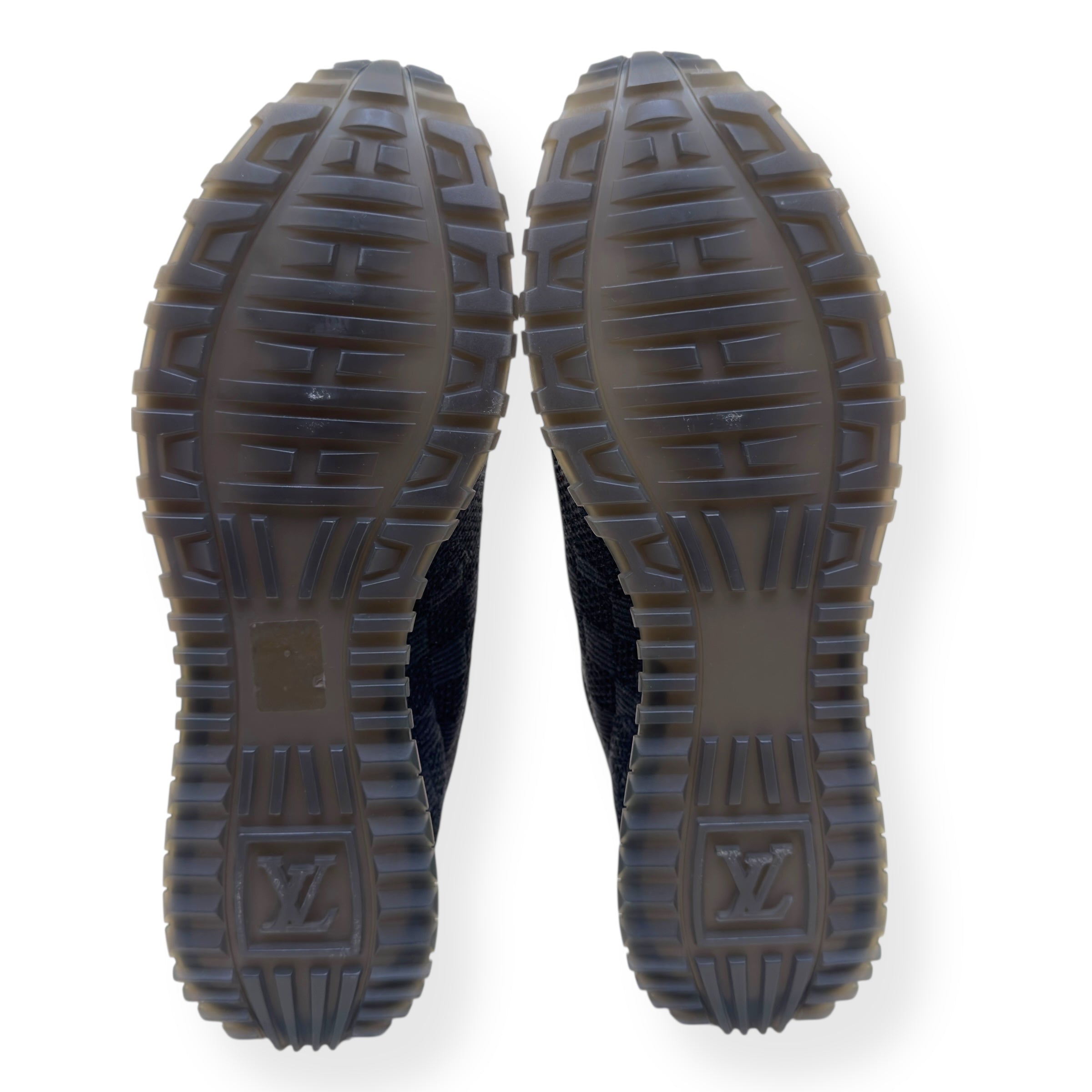 LOUIS VUITTON DAMIER MESH RUN AWAY SNEAKER BLACK UK9.5