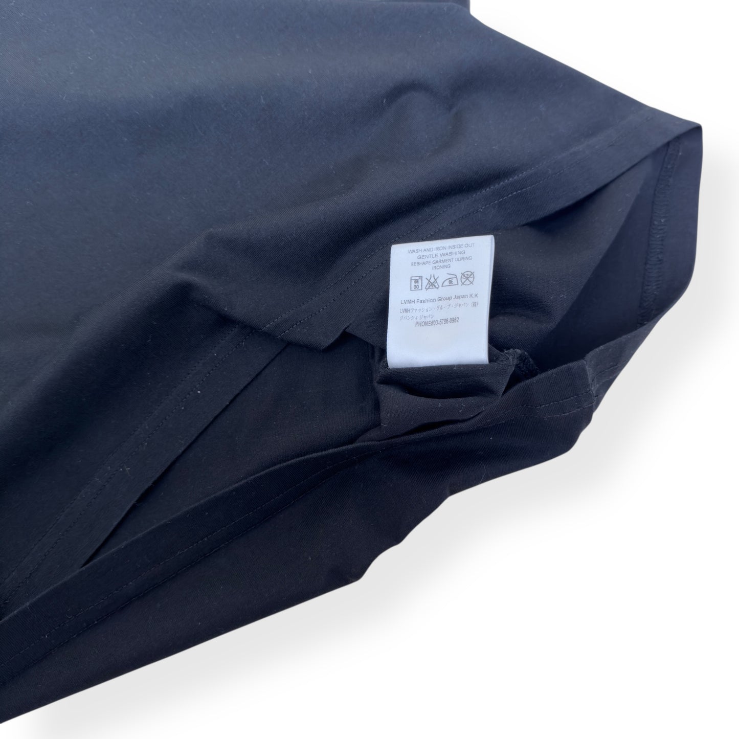 GIVENCHY DISTRESSED LOGO COTTON CREW-NECK T-SHIRT BLACK / WHITE XXL