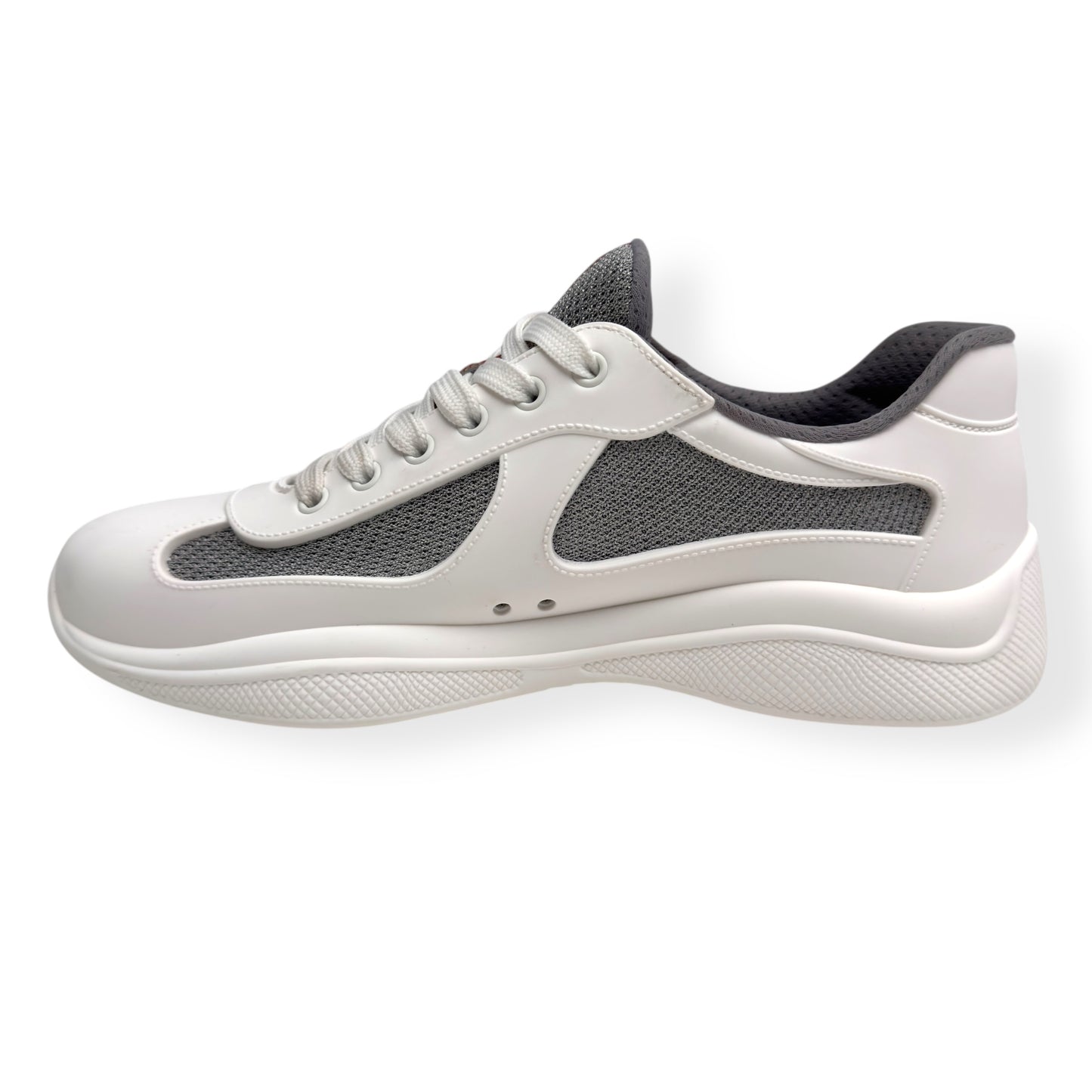 PRADA AMERICA’S CUP SOFT RUBBER SNEAKER WHITE 41 / UK7