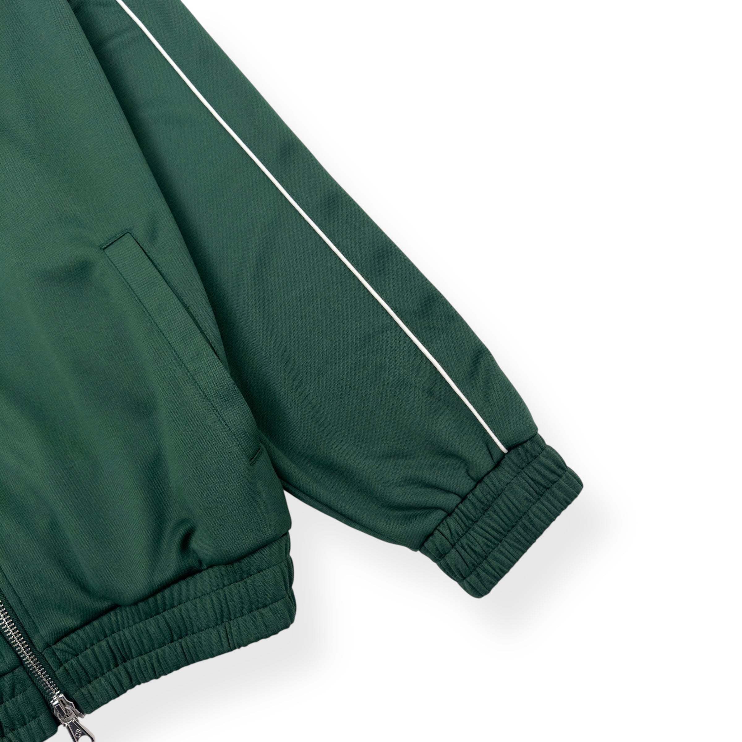 COLE BUXTON PIN STRIPE TRACK JACKET GREEN M