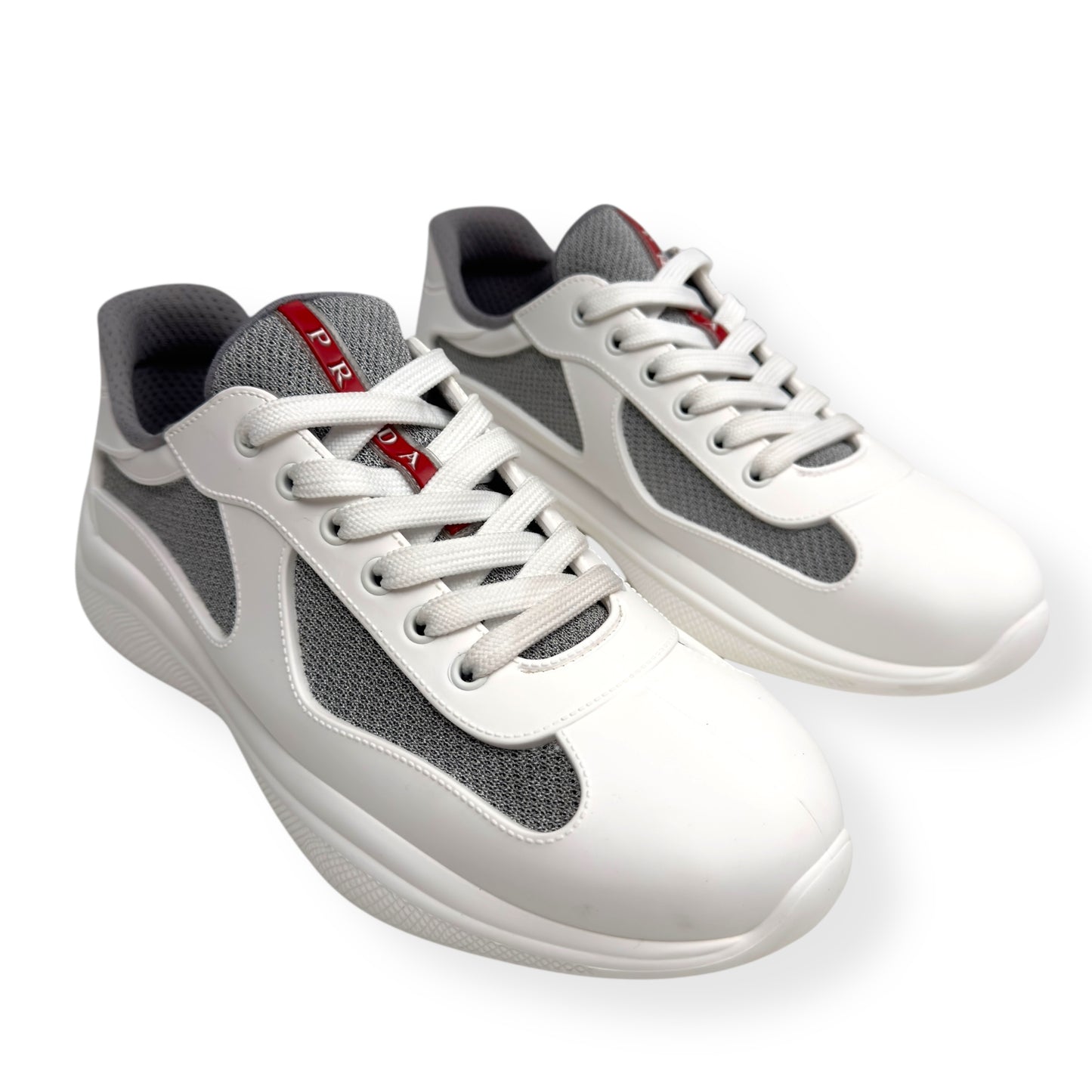 PRADA AMERICA’S CUP SOFT RUBBER SNEAKER WHITE 41 / UK7
