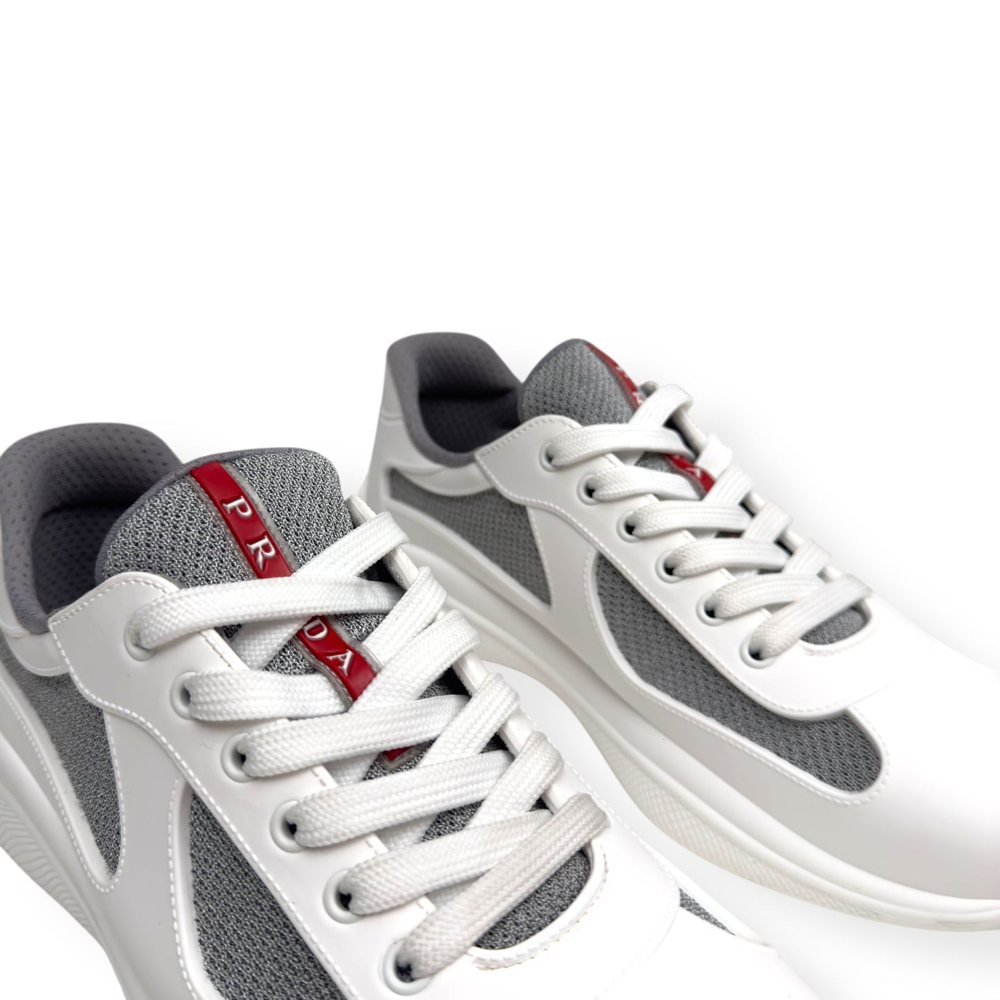 PRADA AMERICA’S CUP SOFT RUBBER SNEAKER WHITE 41 / UK7