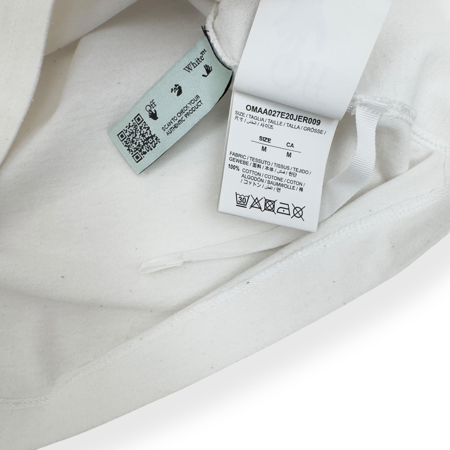 OFF-WHITE CARAVAGGIO ANGEL COTTON T-SHIRT WHITE M