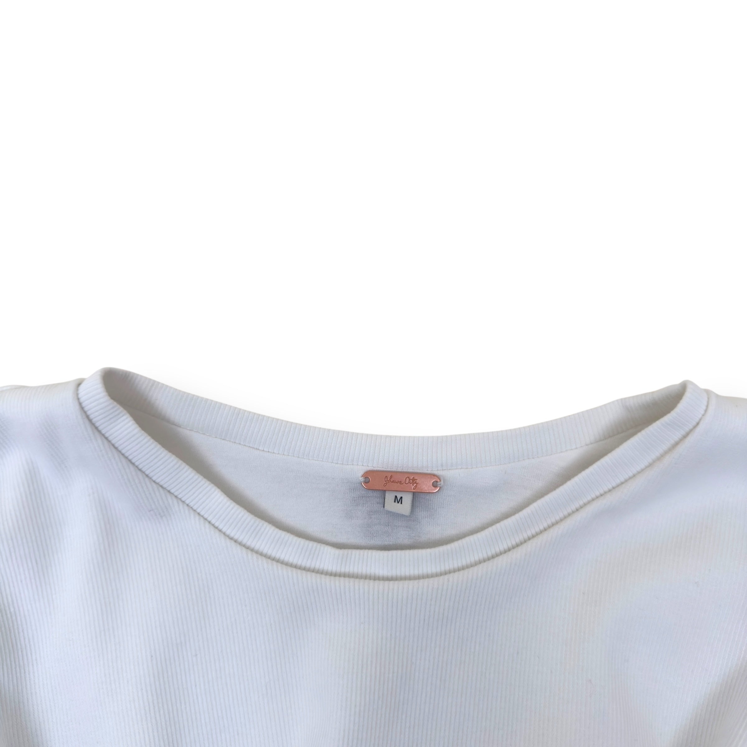 JOHANNA ORTIZ MACHAKOS CROPPED TOP ECRU M