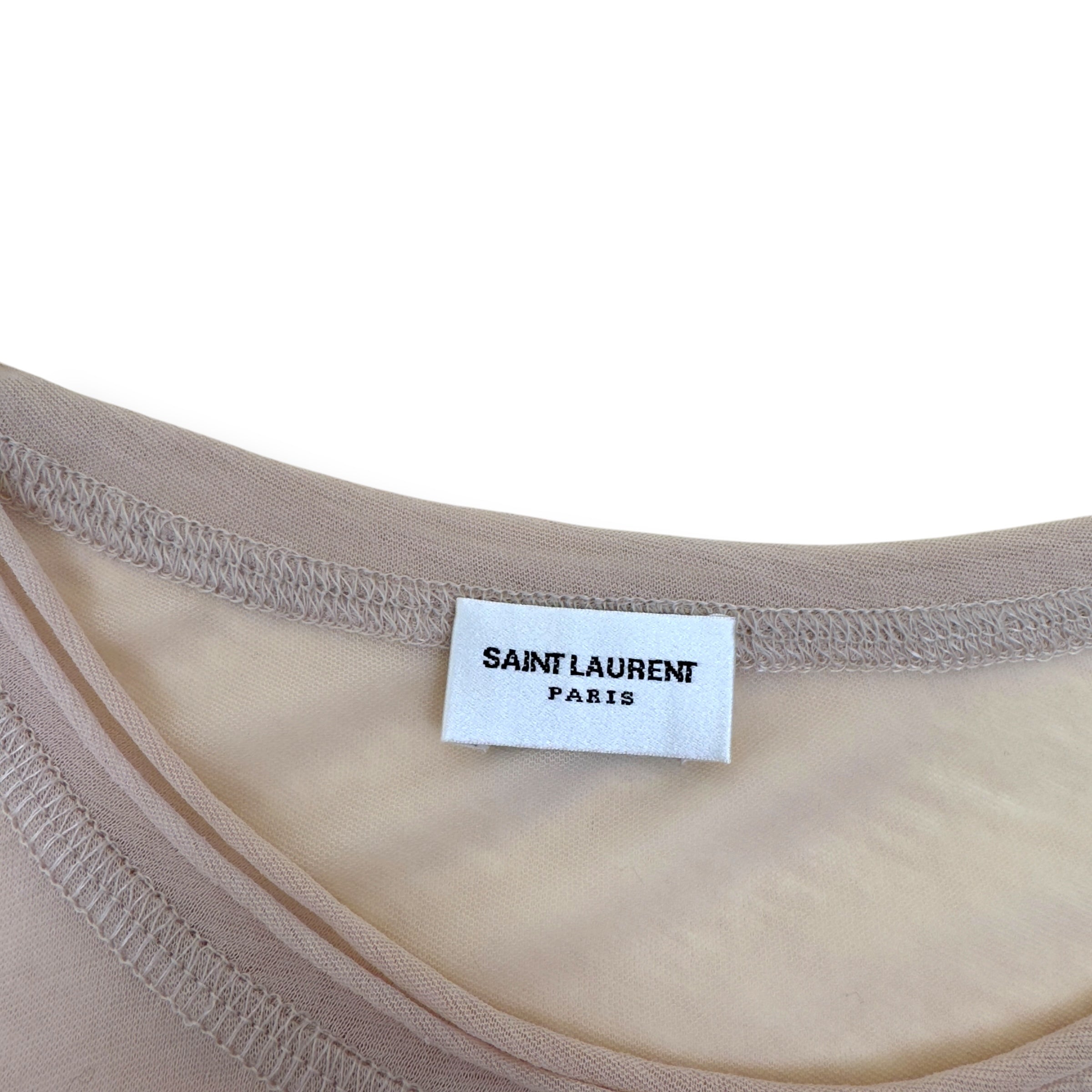 SAINT LAURENT COTTON VEST BEIGE XL