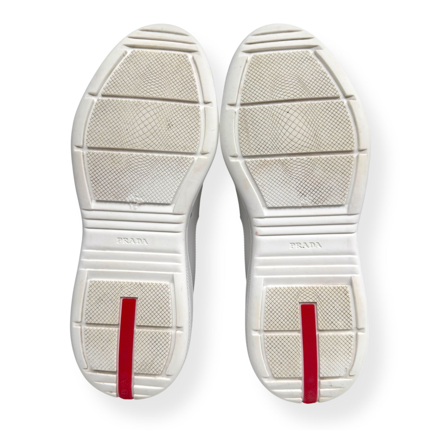 PRADA AMERICA’S CUP SOFT RUBBER SNEAKER WHITE 41 / UK7
