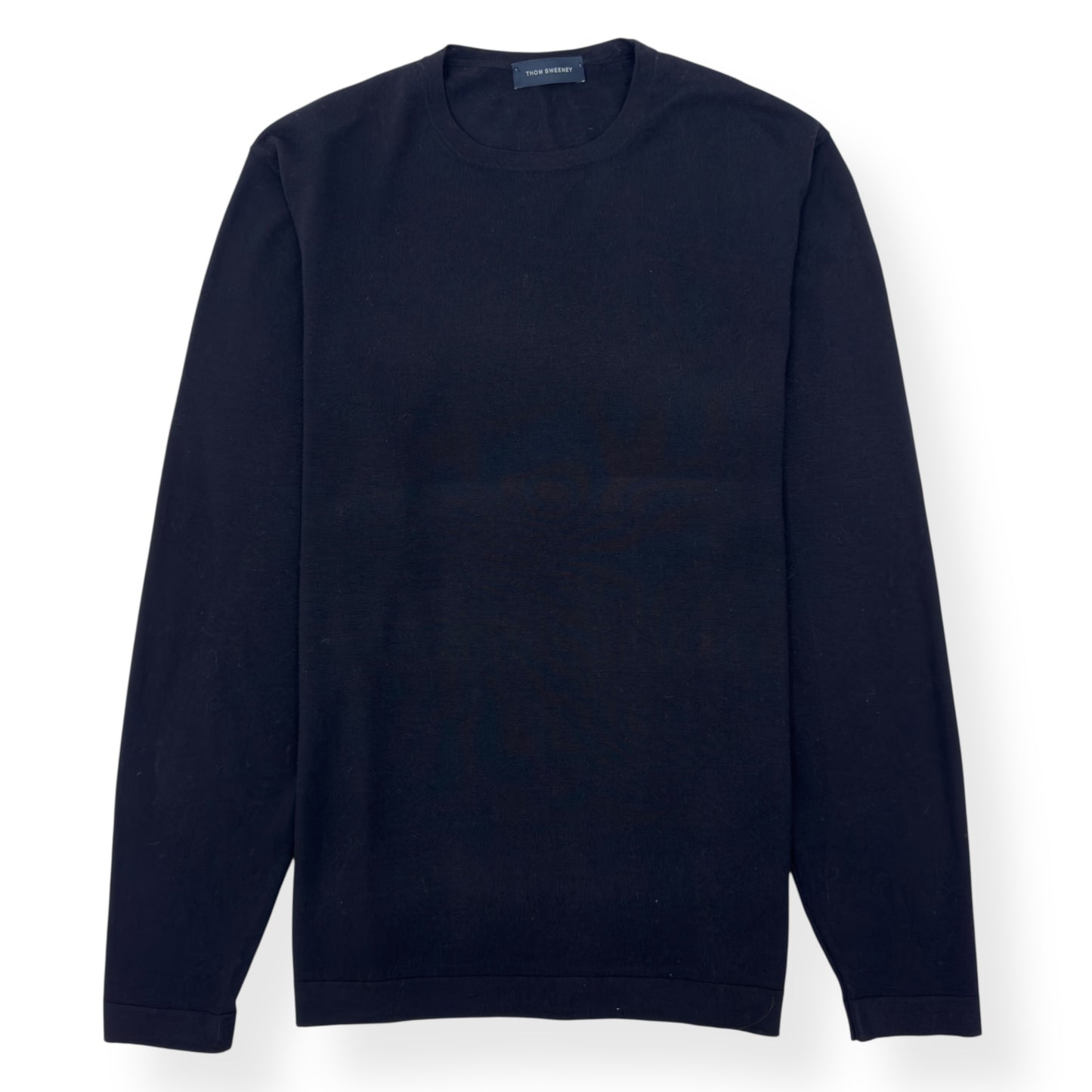 THOM SWEENEY MERINO WOOL SWEATER BLACK 52 / L