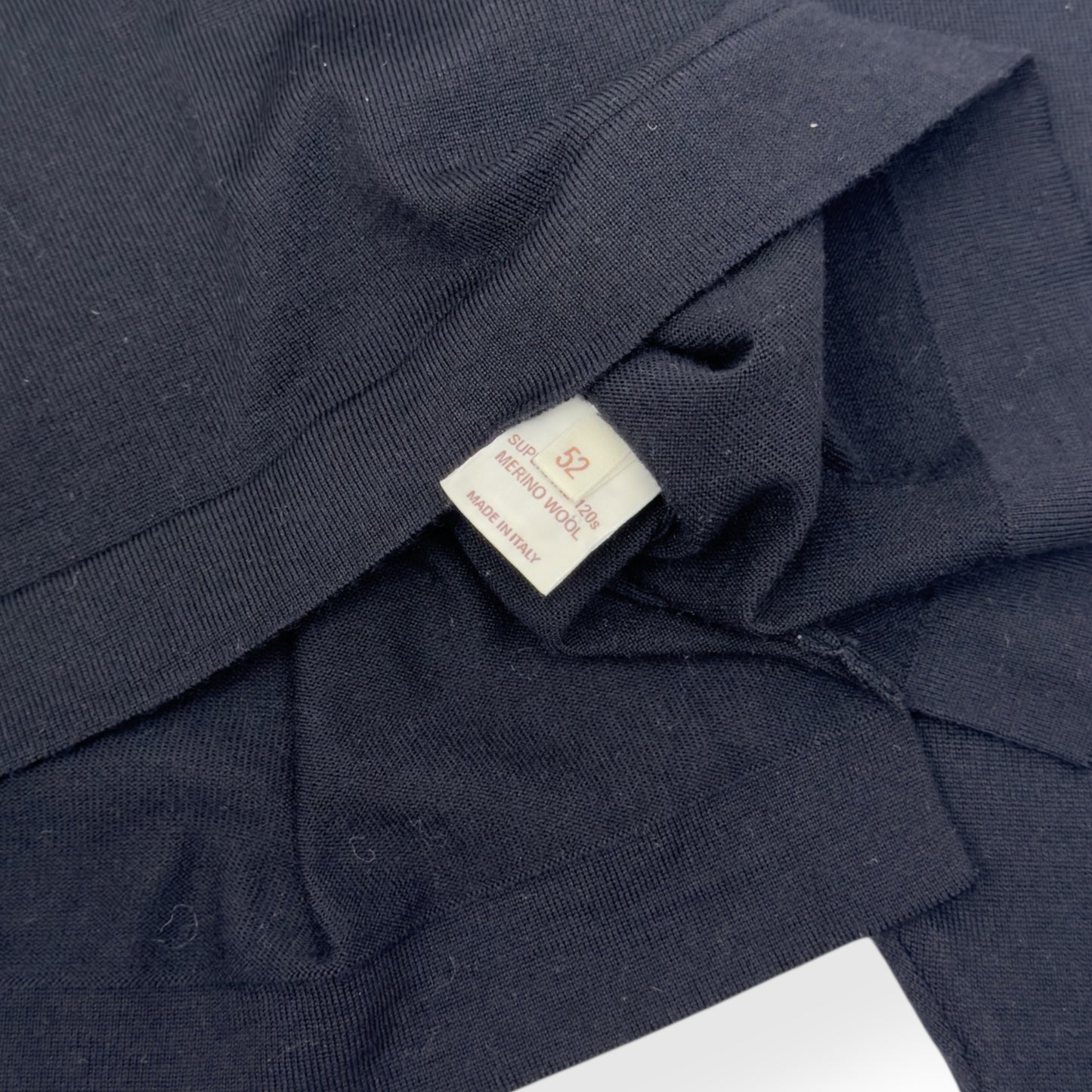 THOM SWEENEY MERINO WOOL SWEATER BLACK 52 / L