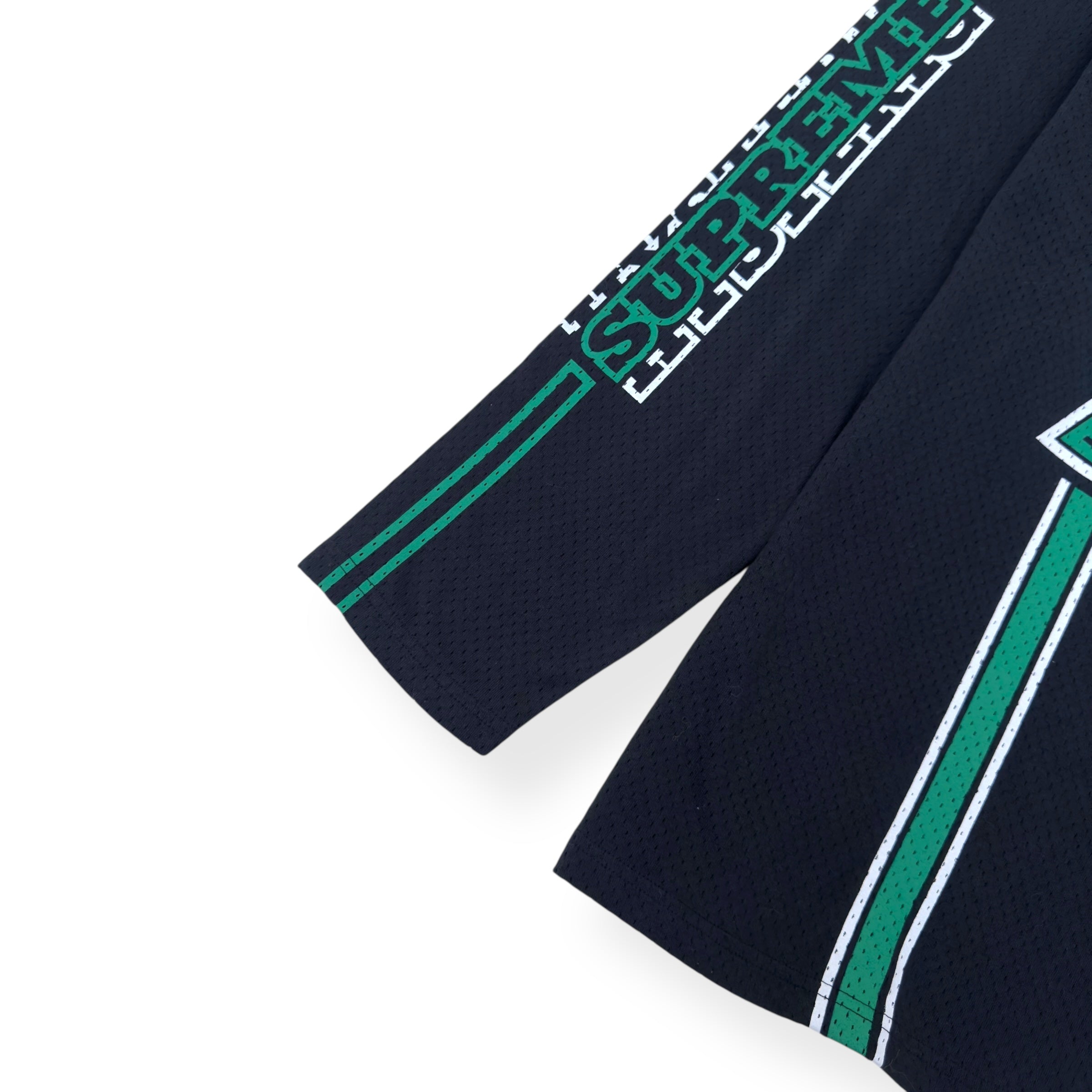 SUPREME X HYSTERIC GLAMOUR LONG-SLEEVE MESH JERSEY BLACK / GREEN XL