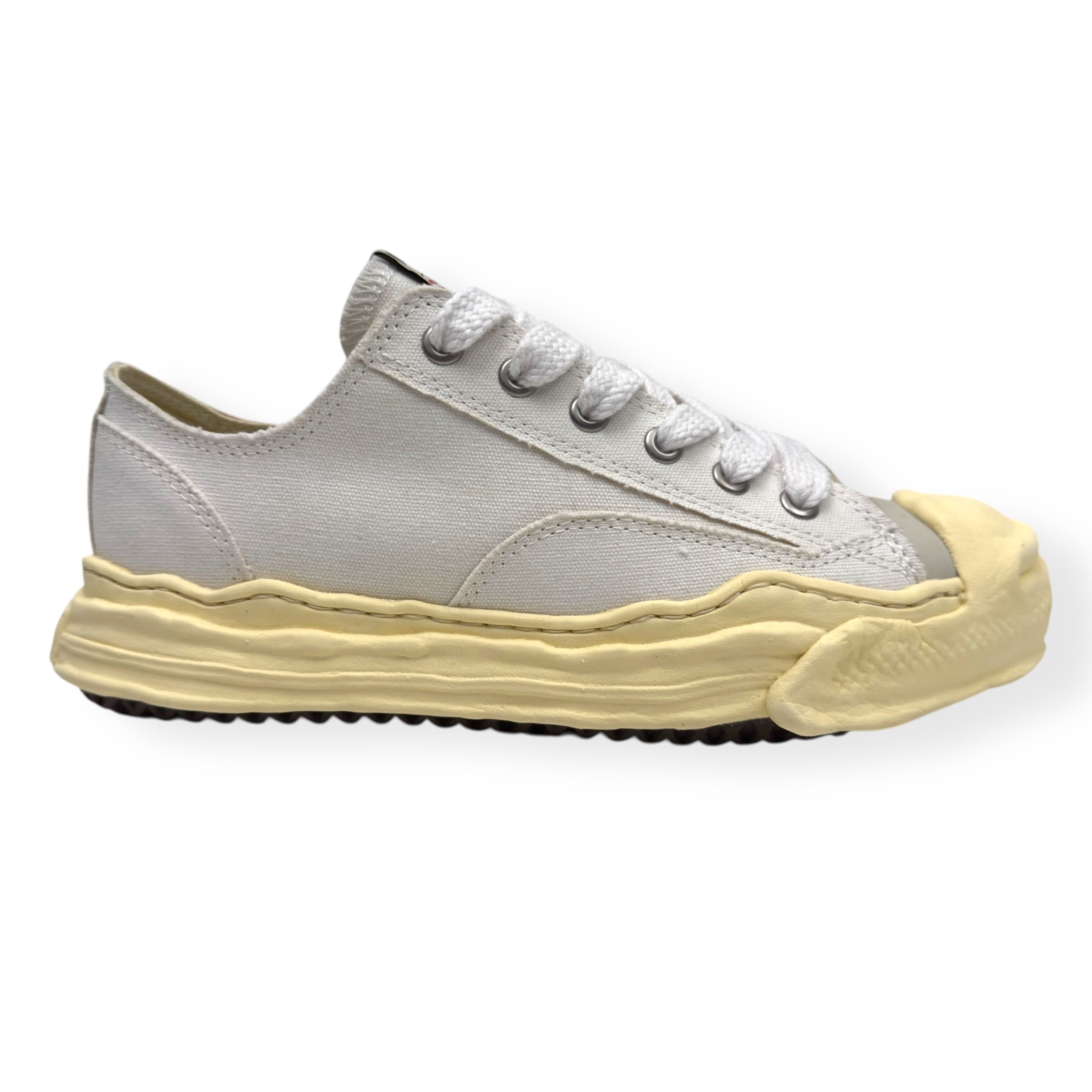 MAISON YASUHIRO MIHARA HANK VINTAGE SOLE CANVAS SNEAKER WHITE 44 / UK10