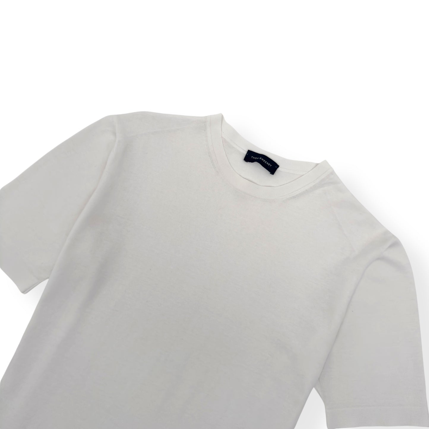 THOM SWEENEY COTTON T-SHIRT WHITE L