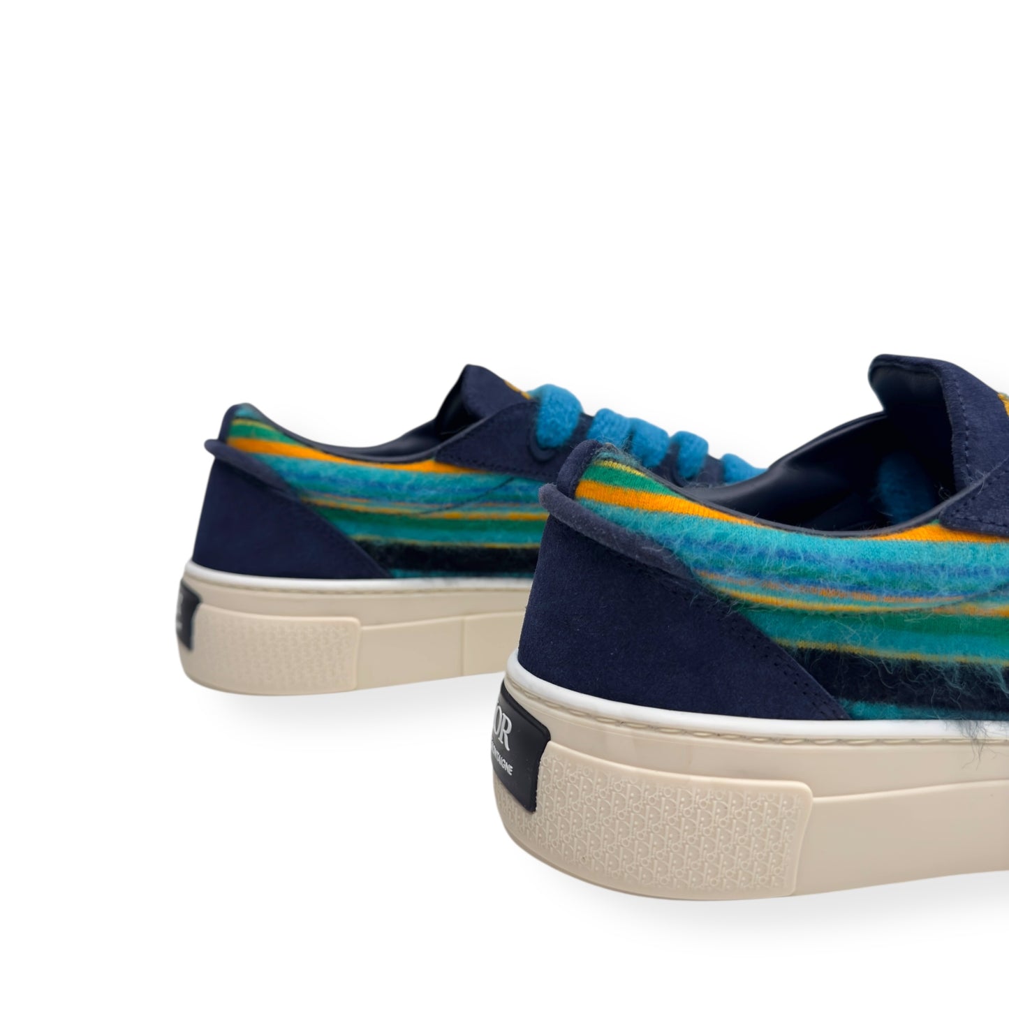 DIOR X DENIM TEARS B33 MOHAIR SNEAKER BLUE 42 / UK8