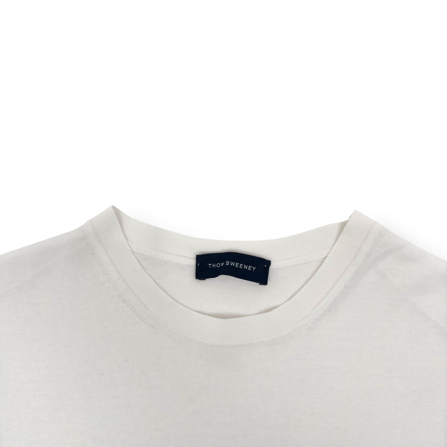 THOM SWEENEY COTTON T-SHIRT WHITE L