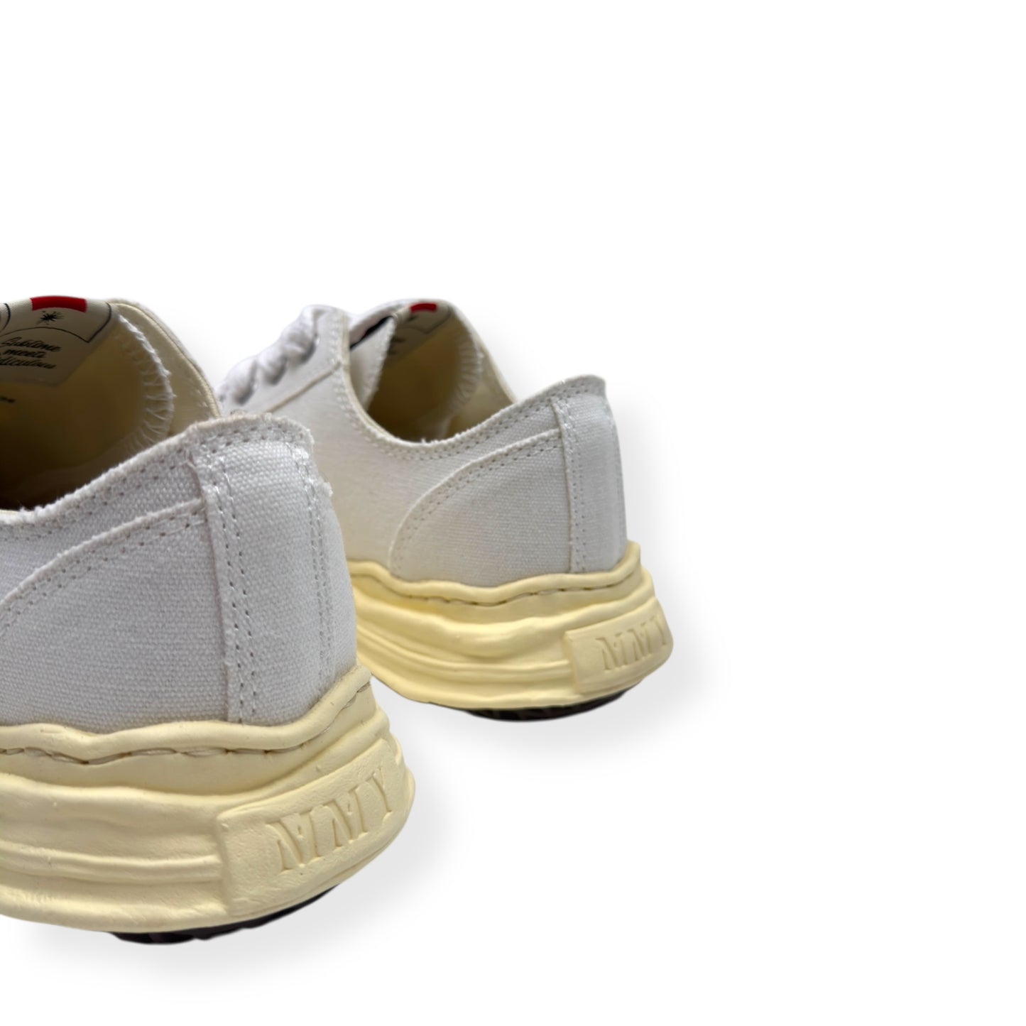 MAISON YASUHIRO MIHARA HANK VINTAGE SOLE CANVAS SNEAKER WHITE 44 / UK10