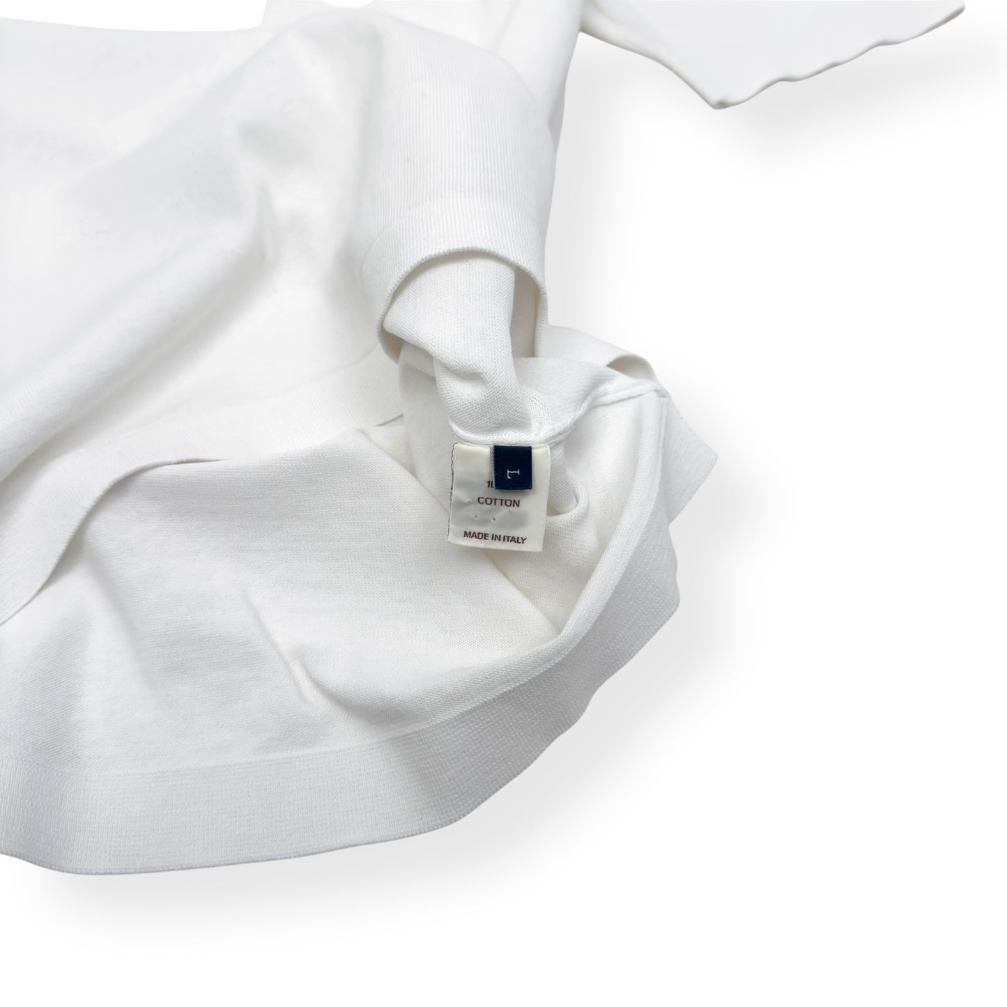 THOM SWEENEY COTTON T-SHIRT WHITE L