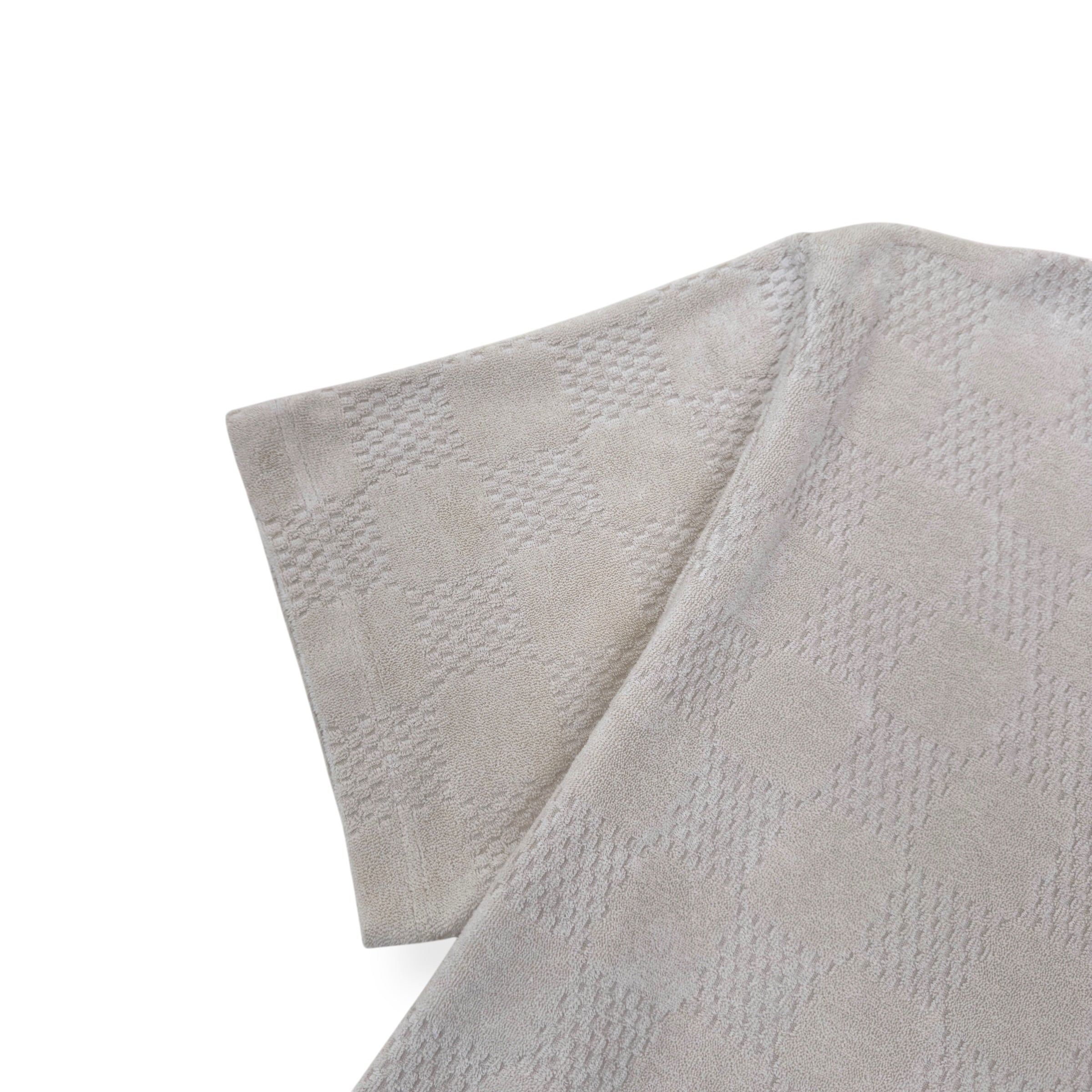 LOUIS VUITTON DAMIER FRENCH TERRY T-SHIRT LUXURY BEIGE XL