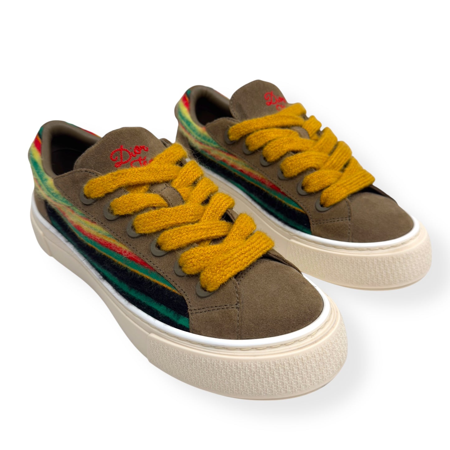 DIOR X DENIM TEARS B33 MOHAIR SNEAKER YELLOW 42 / UK8