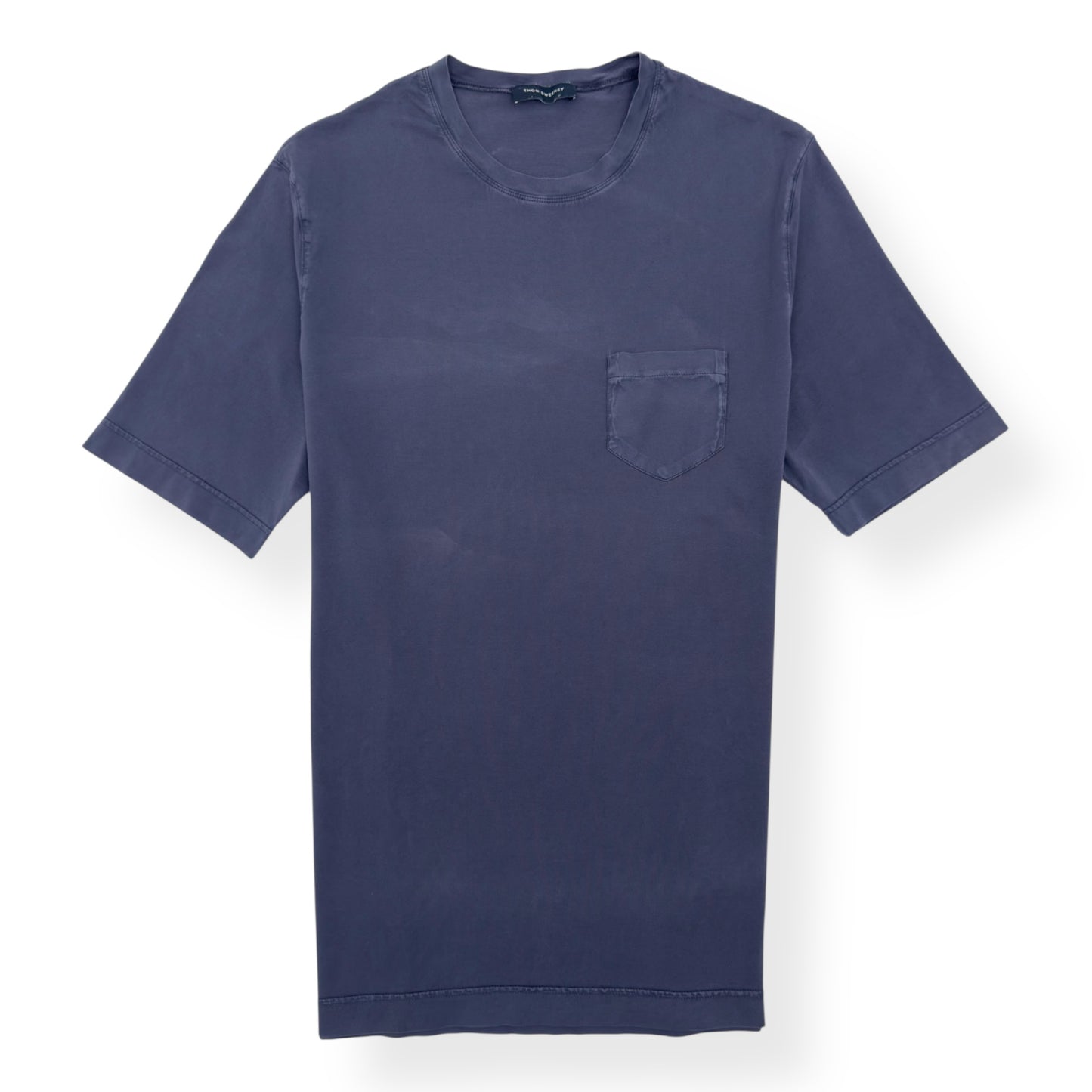 THOM SWEENEY POCKET T-SHIRT BLUE L
