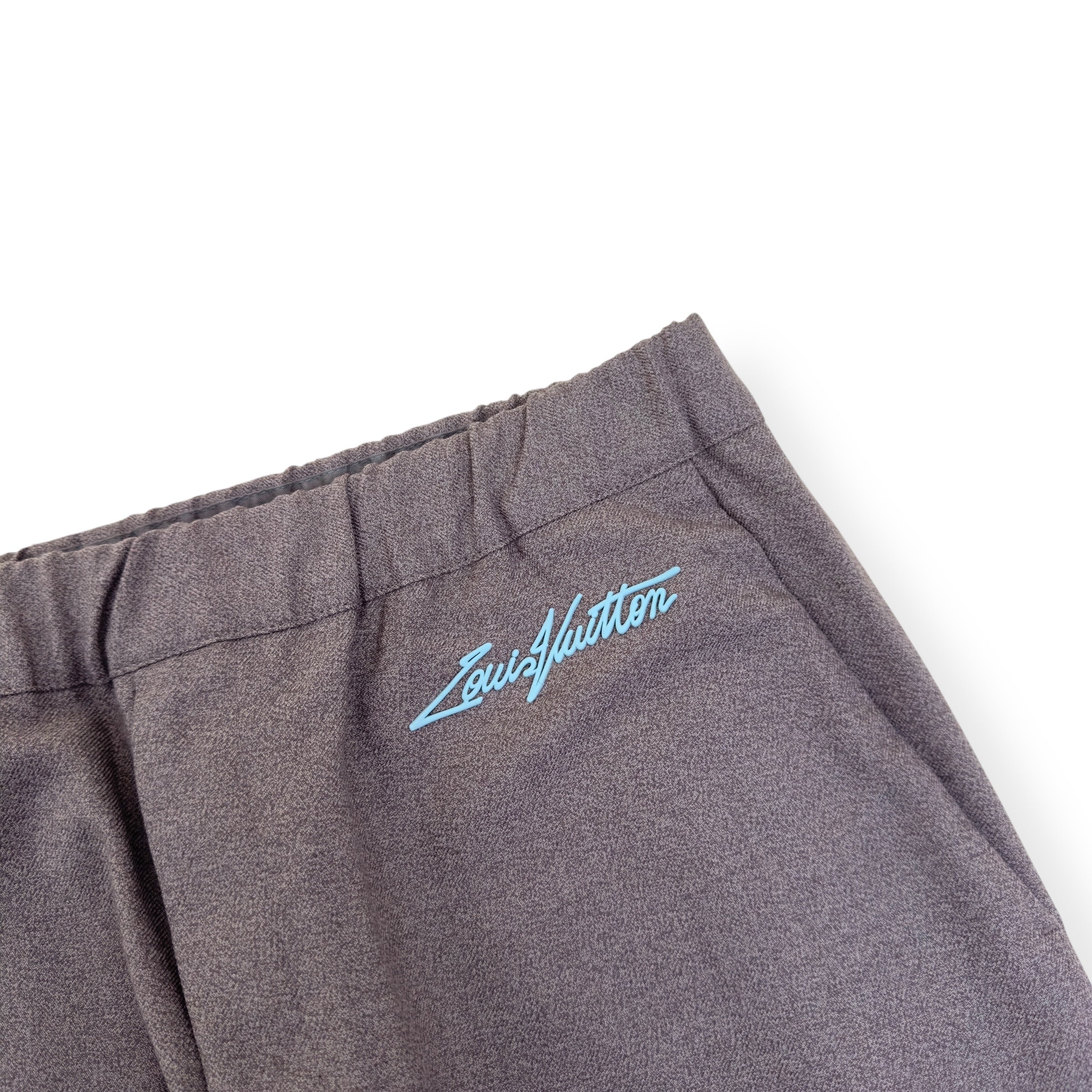 LOUIS VUITTON WOOL STRAIGHT LEG TROUSERS BEIGE 42 / M
