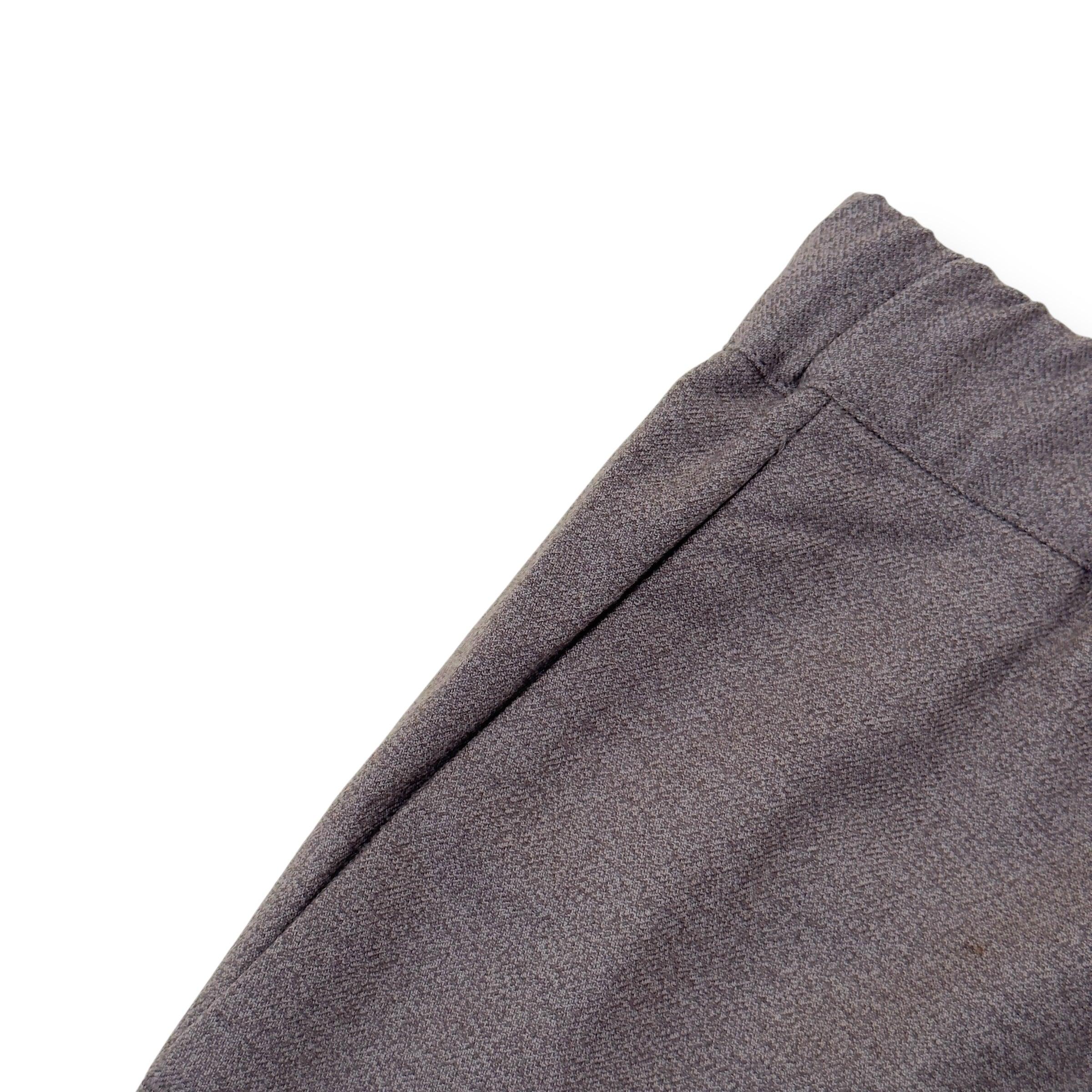 LOUIS VUITTON WOOL STRAIGHT LEG TROUSERS BEIGE 42 / M