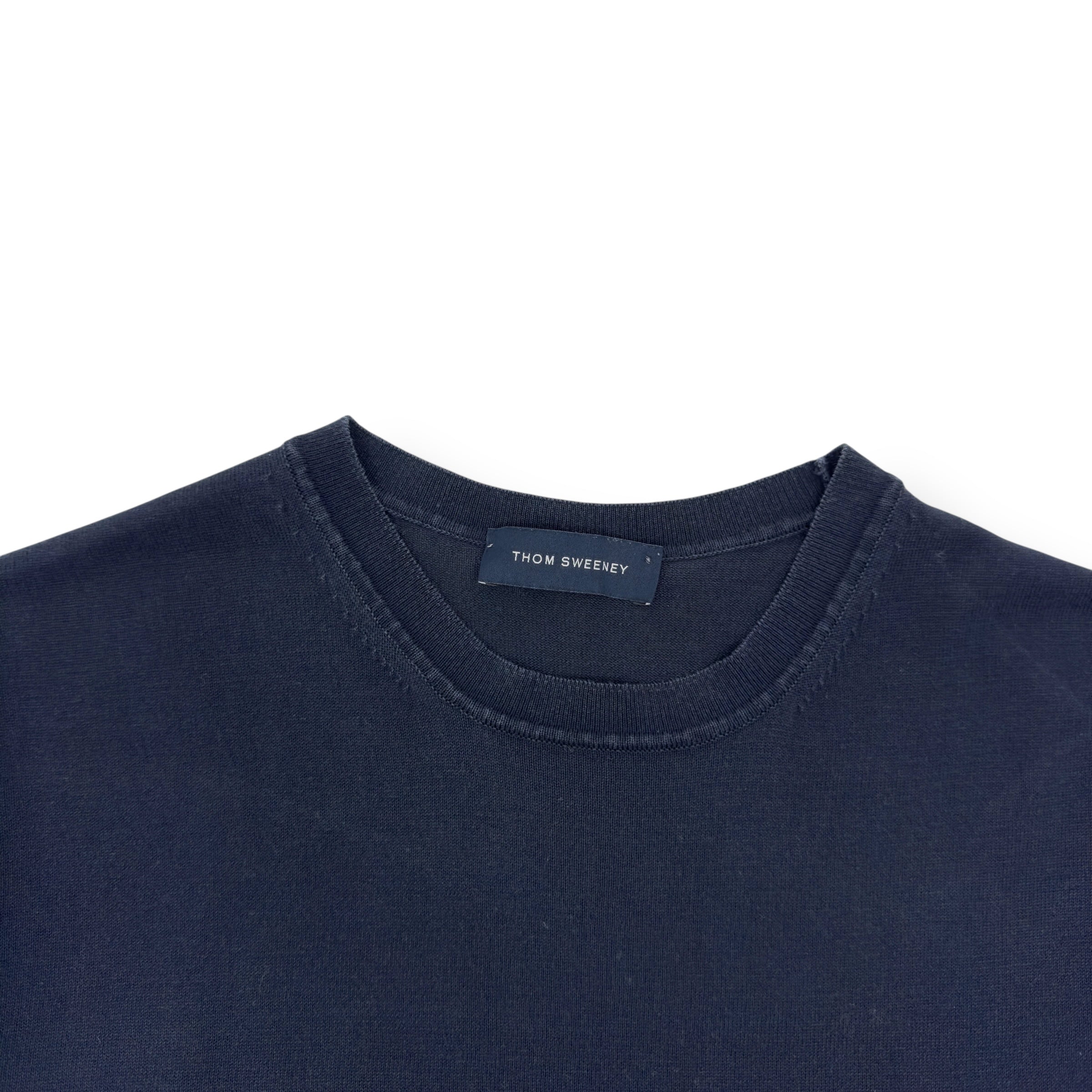 THOM SWEENEY COTTON T-SHIRT NAVY 50 / M