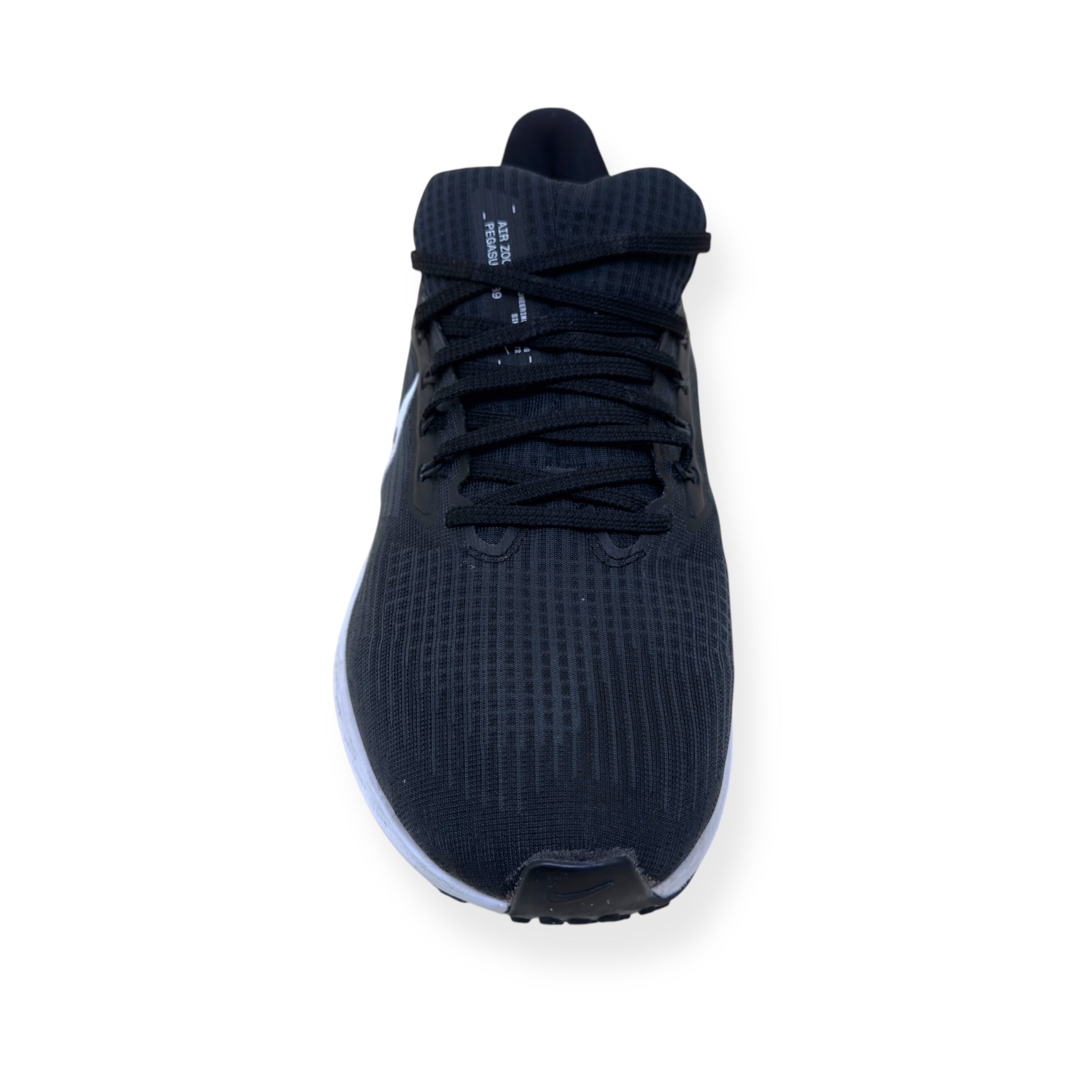 NIKE AIR ZOOM PEGASUS 39 RUNNING SHOE BLACK / WHITE UK10.5