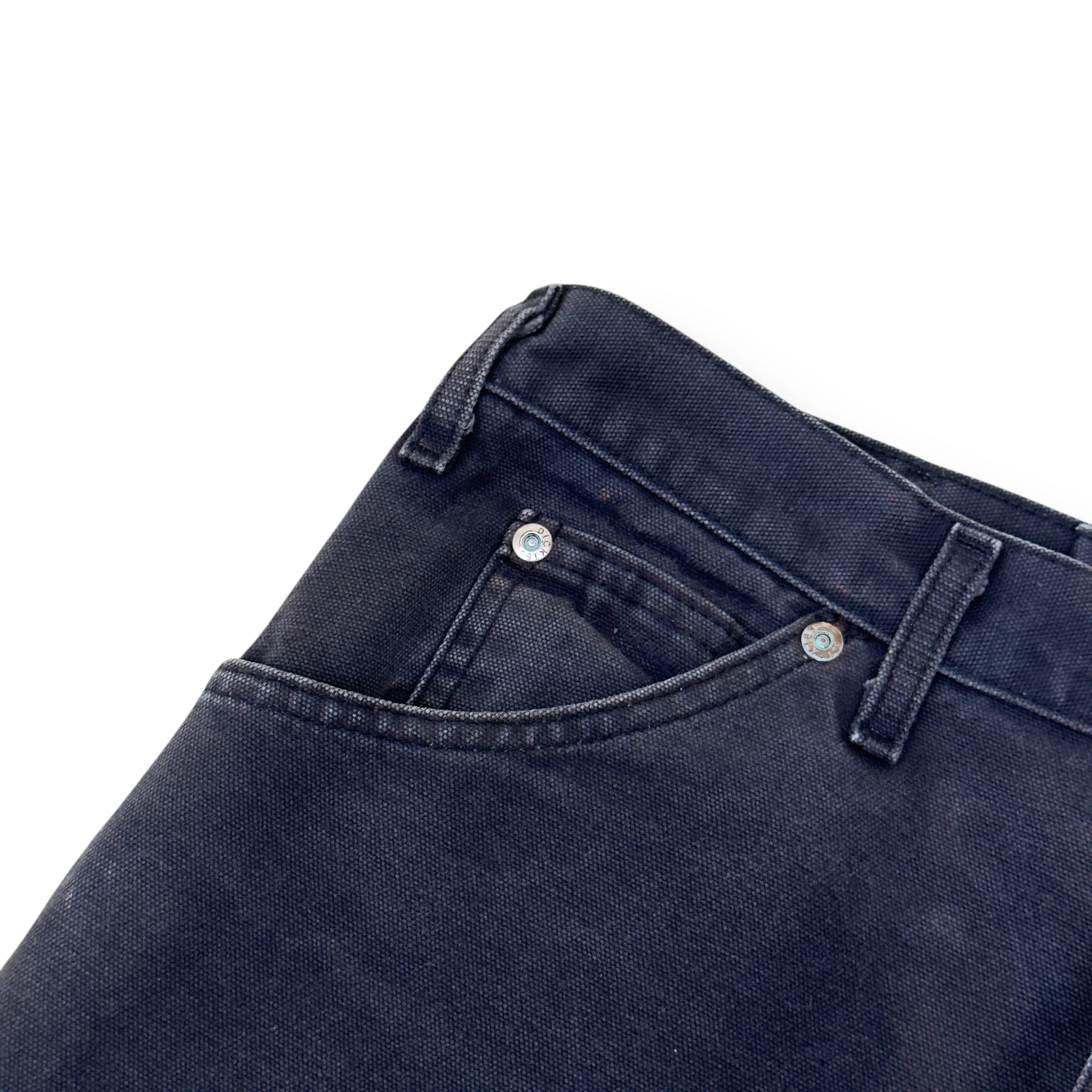 JEANIUS BAR ATELIER CARGO TROUSERS BLACK W32”