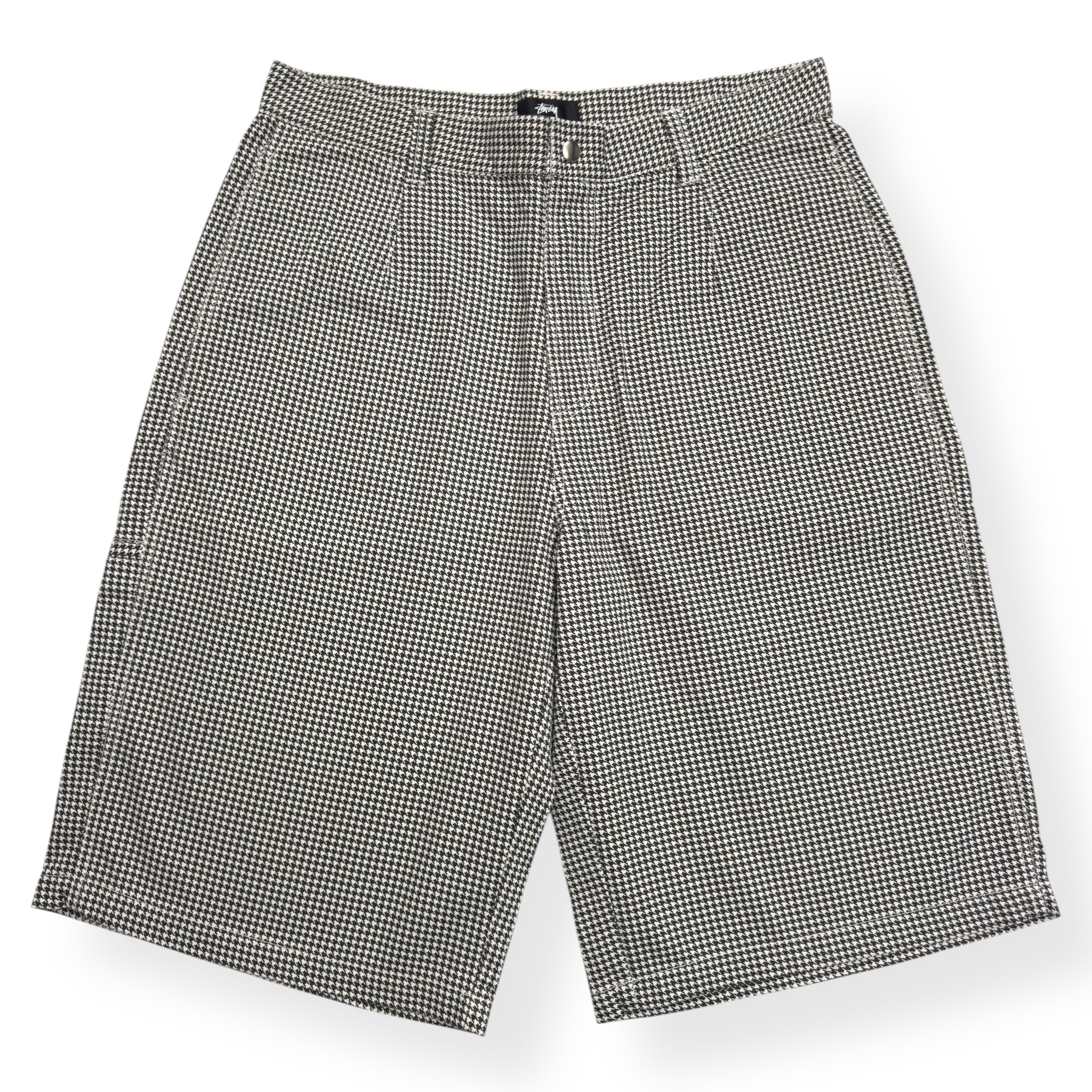 STÜSSY WORKGEAR SHORTS ‘HOUNDSTOOTH’ W32”