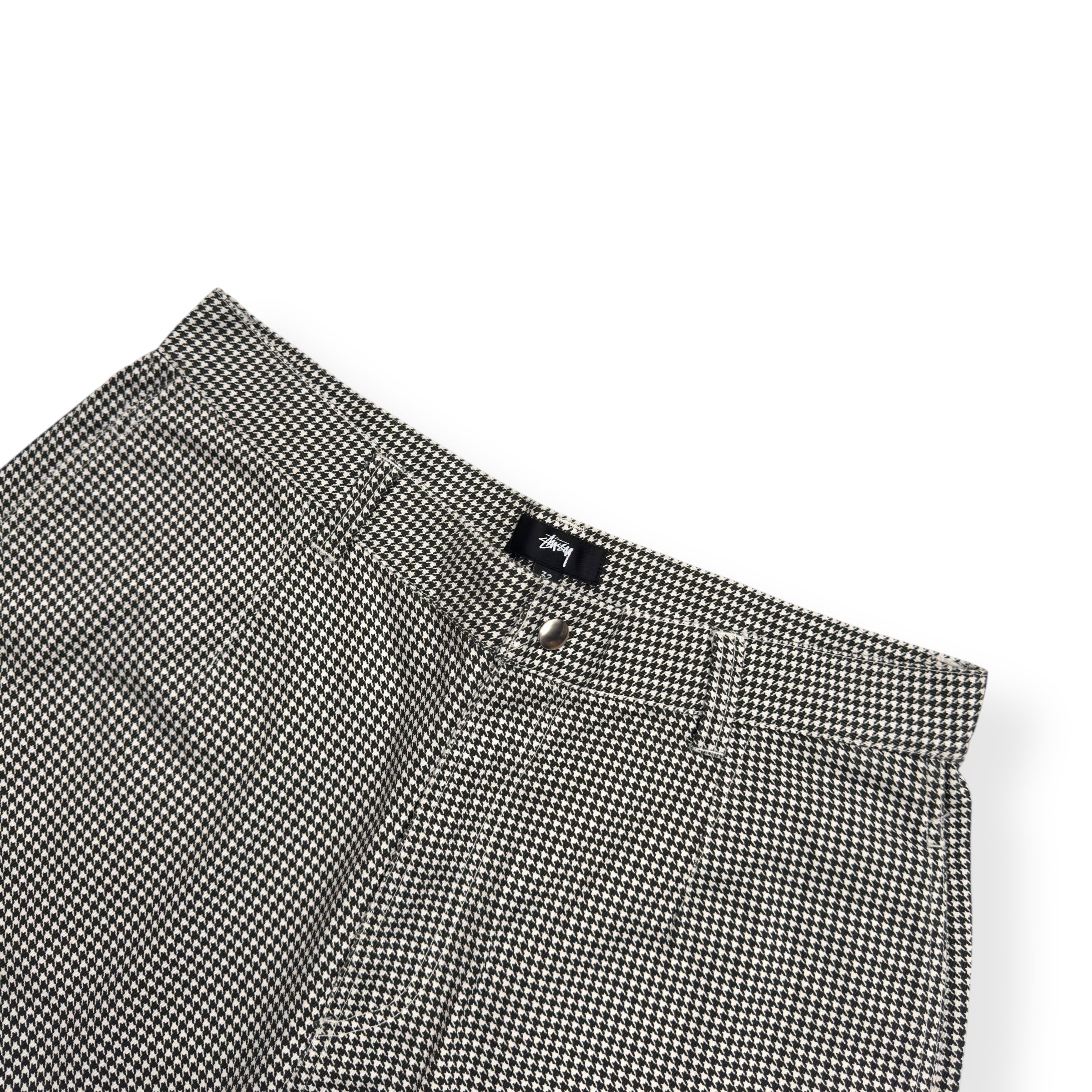 STÜSSY WORKGEAR SHORTS ‘HOUNDSTOOTH’ W32”
