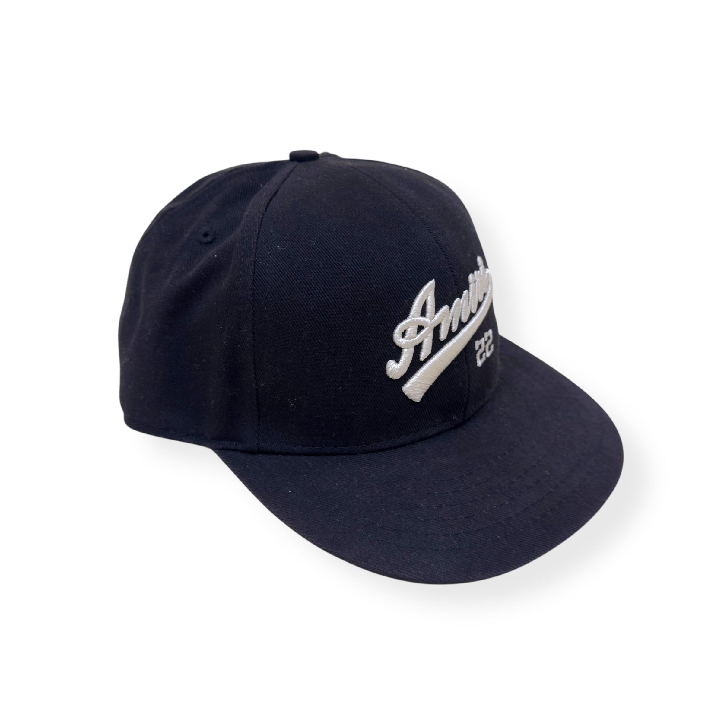 AMIRI LOGO 22 BASEBALL CAP BLACK / WHITE S