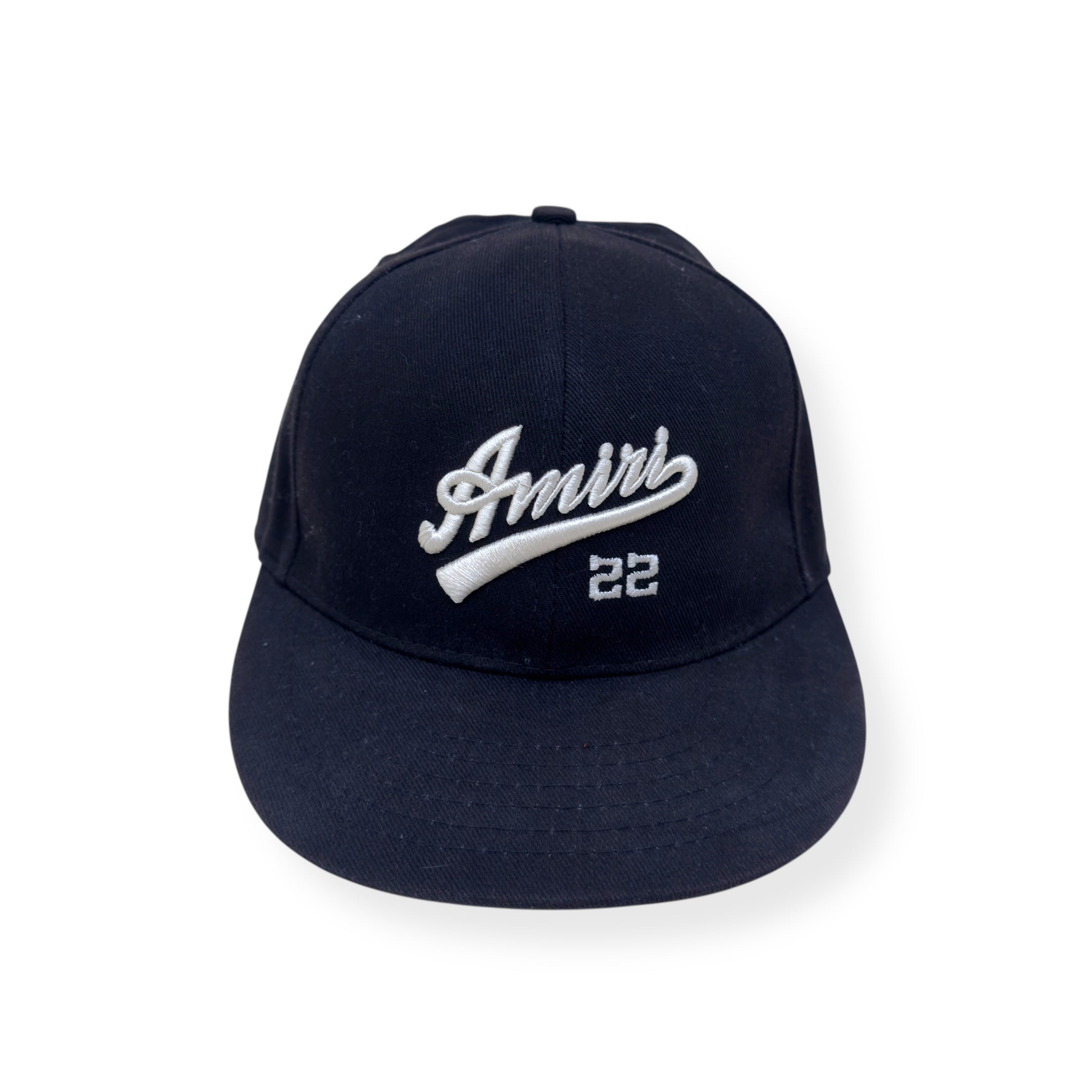AMIRI LOGO 22 BASEBALL CAP BLACK / WHITE S