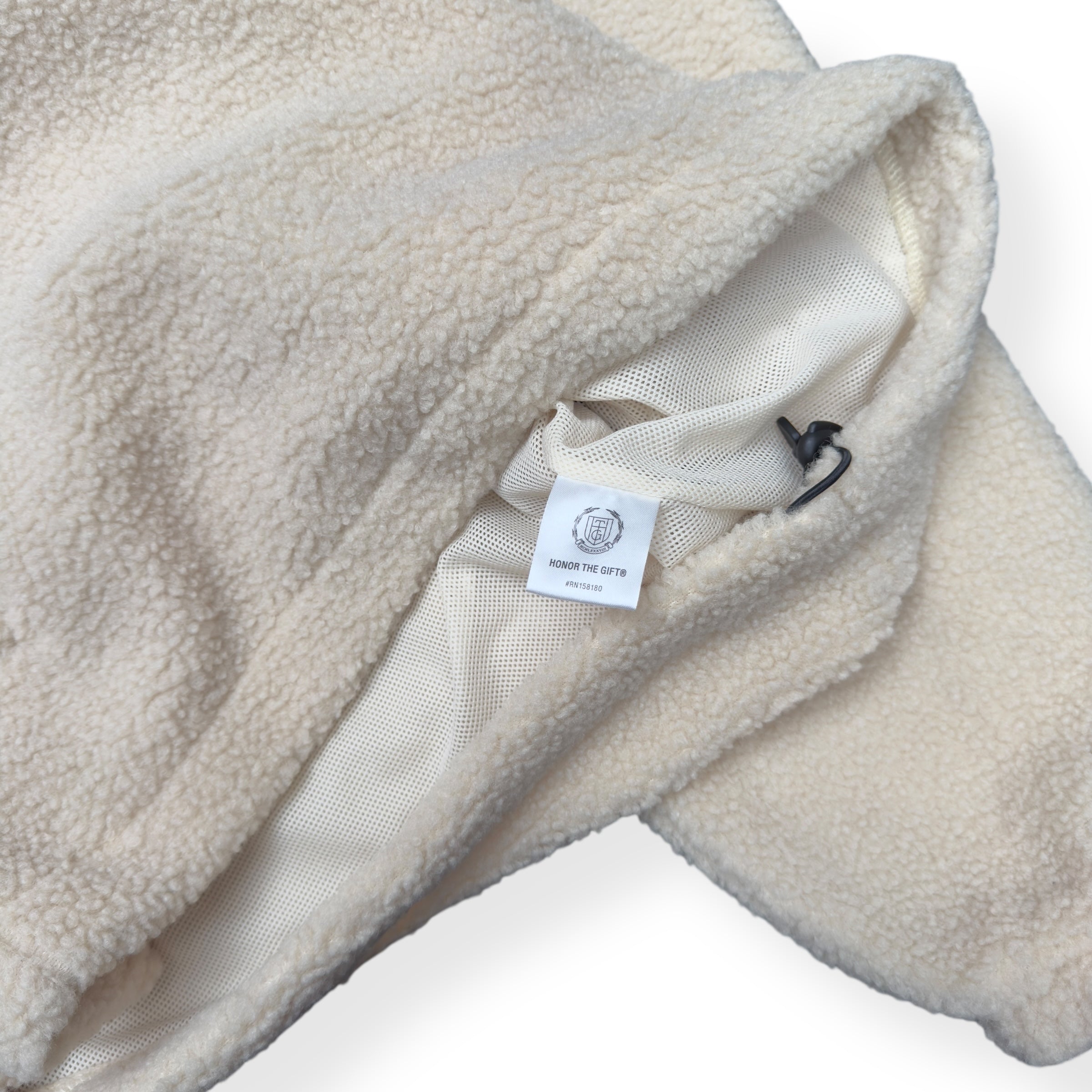 HONOR THE GIFT SCRIPT SHERPA QUATER ZIP JACKET BONE M