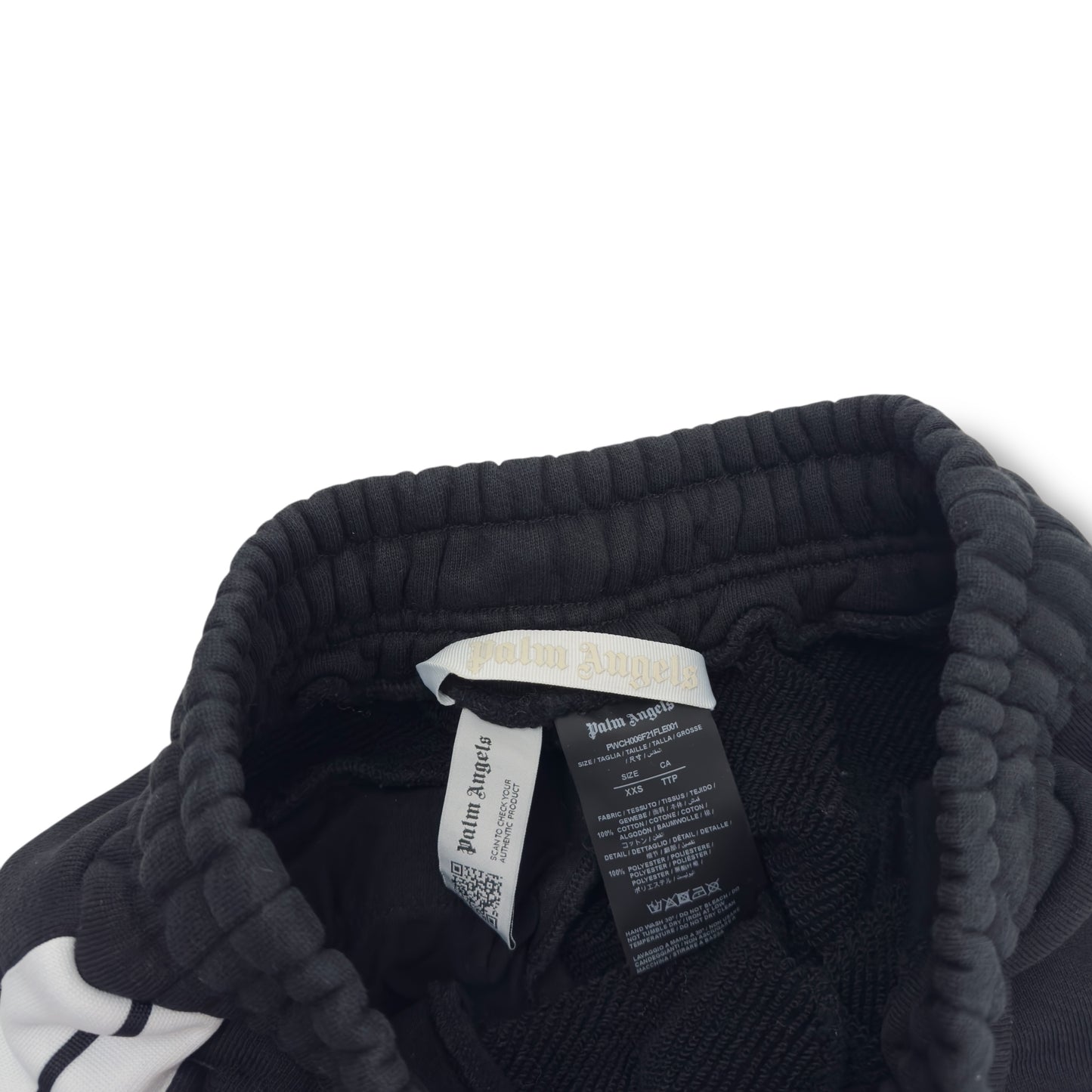 PALM ANGELS WOMENS SWEATPANTS BLACK / WHITE XXS