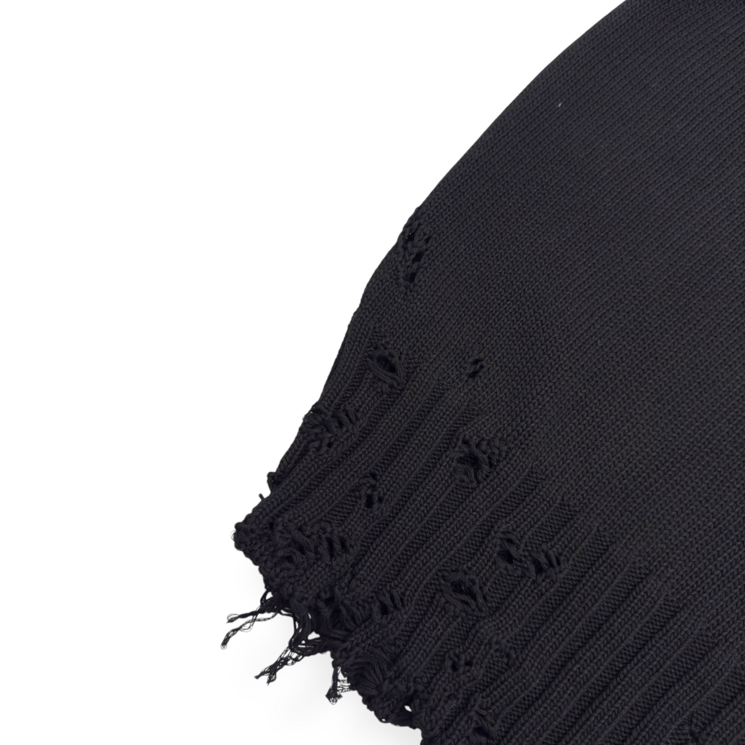 MARNI DISTRESSED KNIT VEST BLACK / WHITE 48 / S