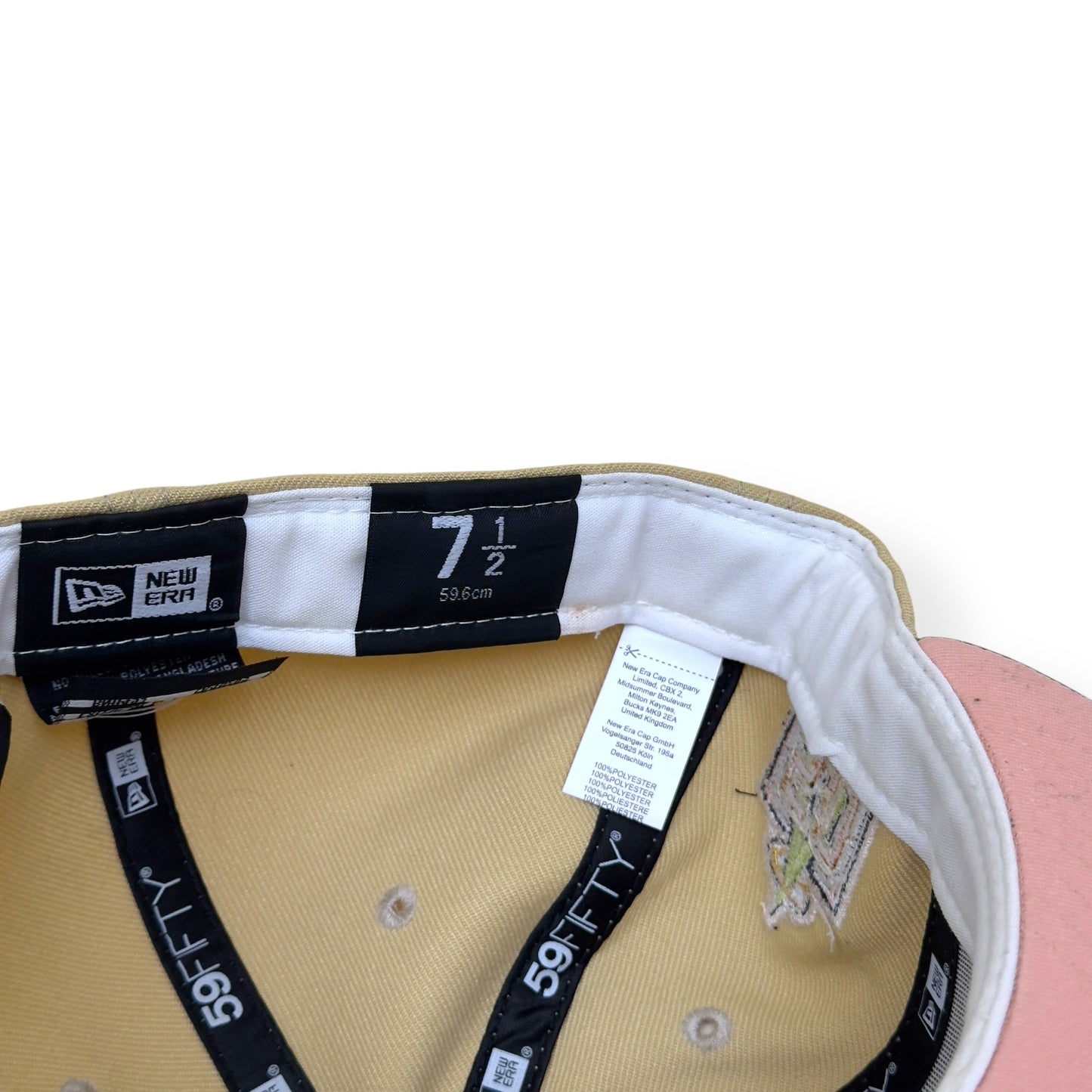 NEW ERA LOS ANGELES 50TH ANNIVERSARY 59FIFTY FLAT CAP CREAM / GREEN