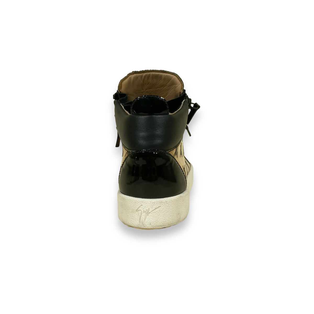 GIUSEPPE ZANOTTI MID TOP SNEAKERS GOLD UK10