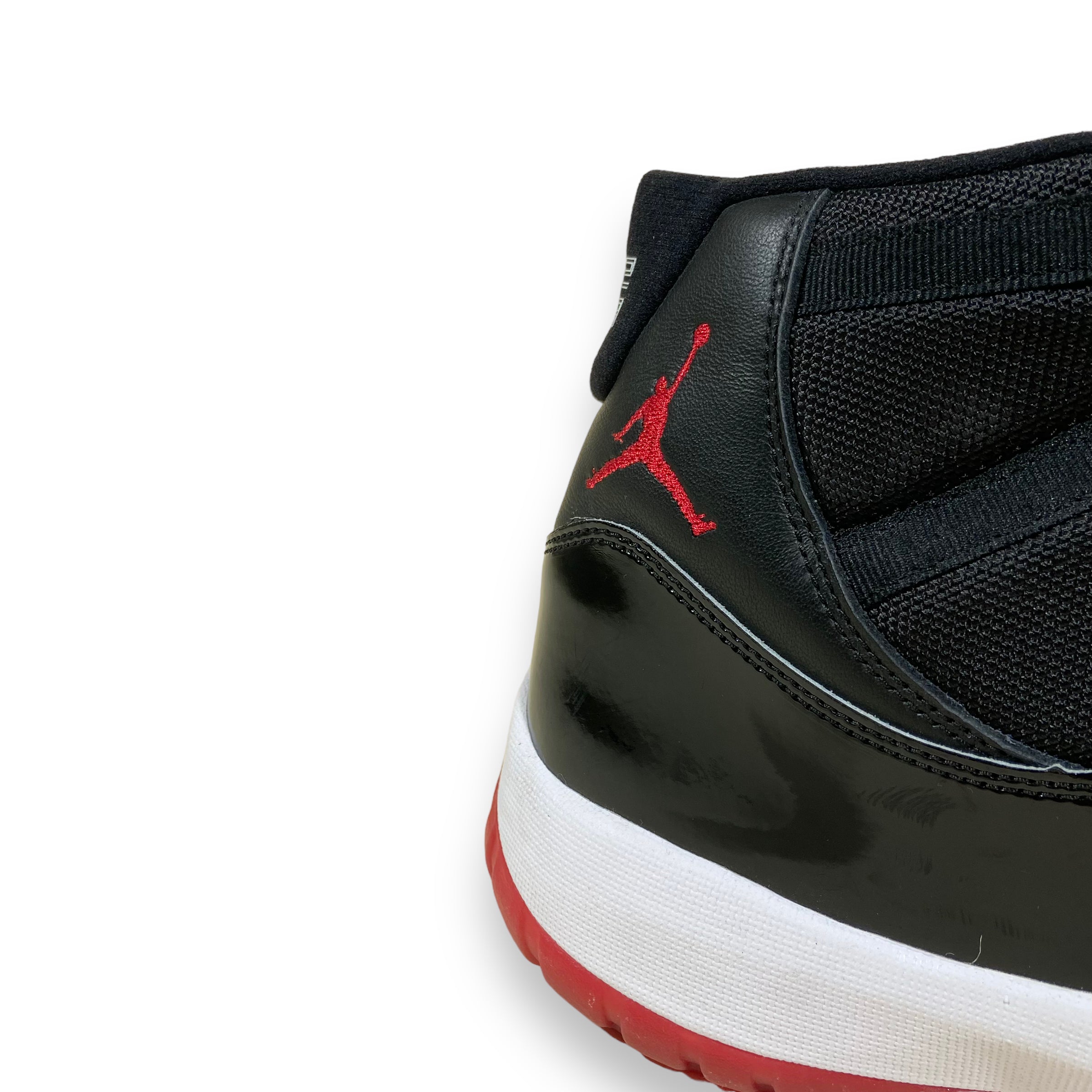 NIKE JORDAN 11 BRED TRAINERS BLACK UK11