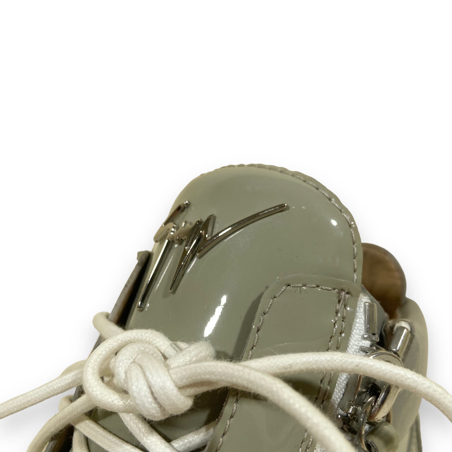 GIUSEPPE ZANOTTI MID TOP SNEAKER GREY UK10.5
