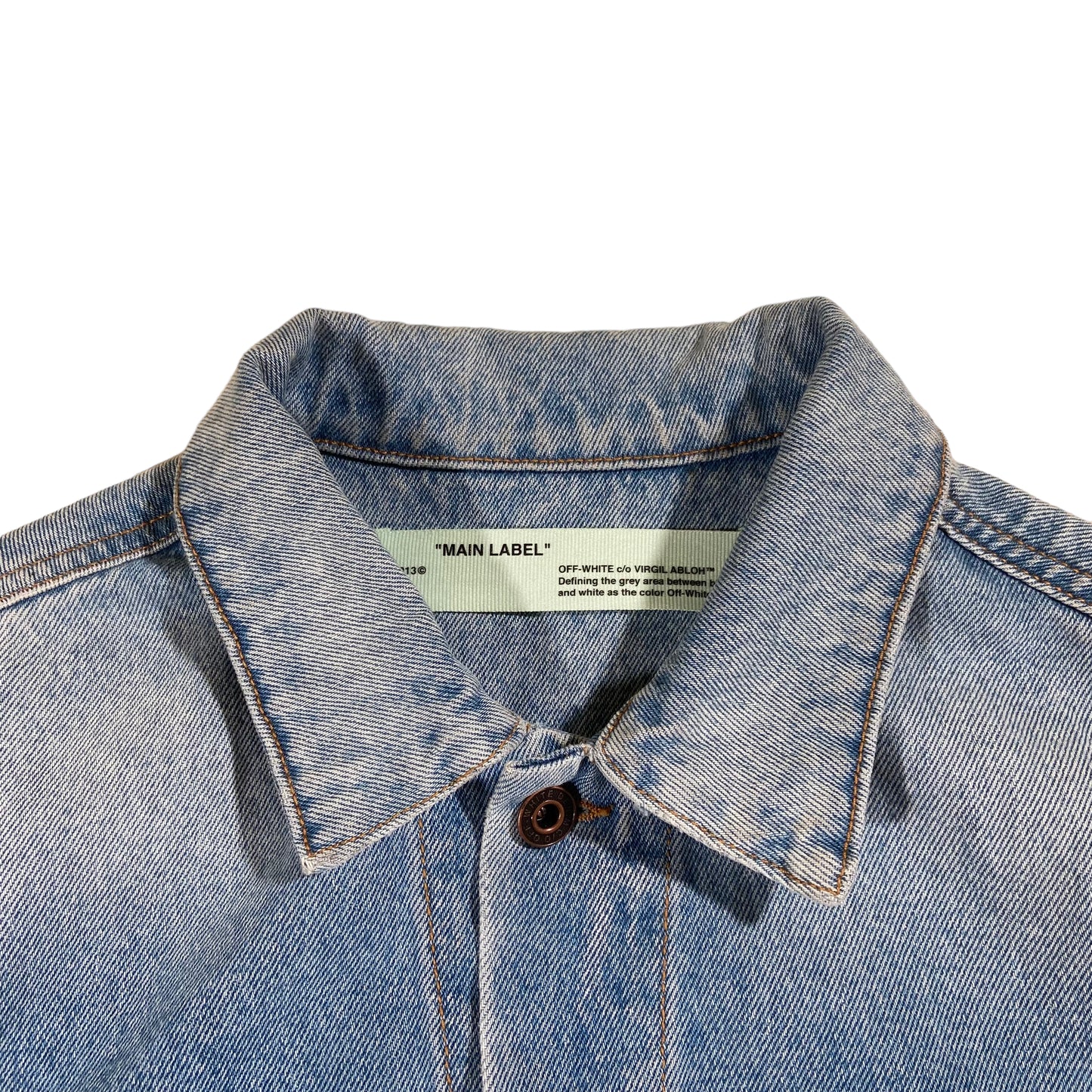 OFF-WHITE IMPRESSIONISMS DENIM JACKET BLUE M