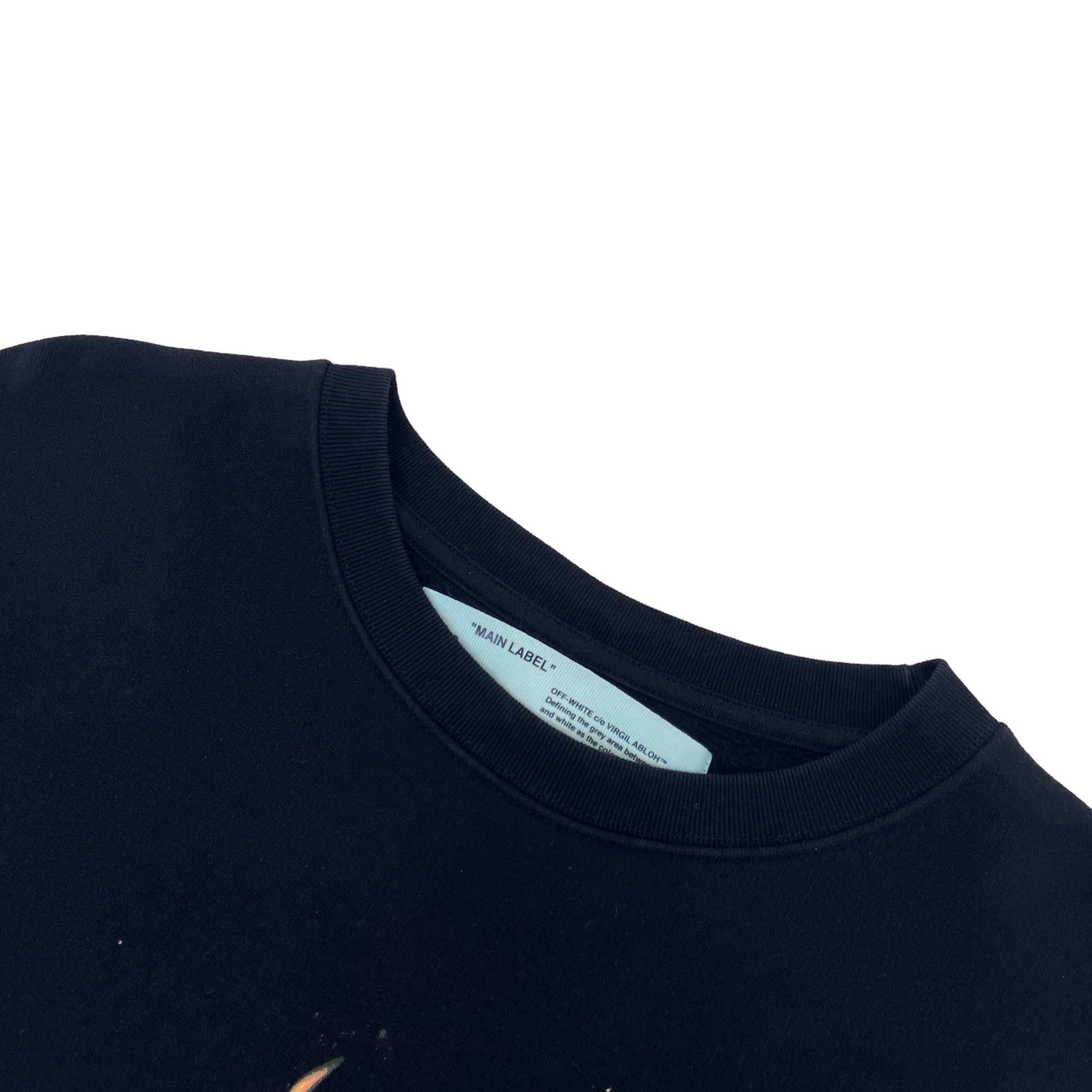 OFF-WHITE SWEATSHIRT BLACK L